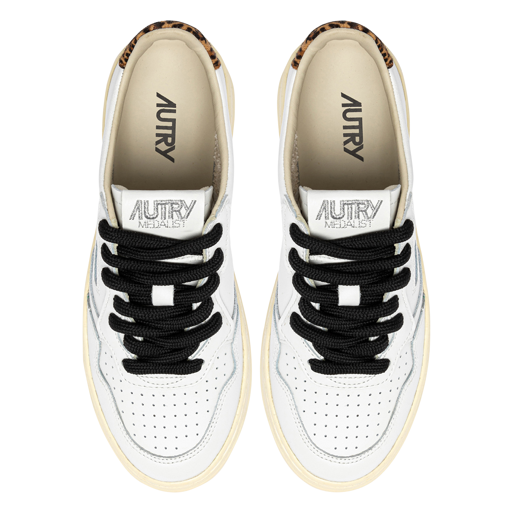 Baskets basses en cuir AUTRY Multicolore