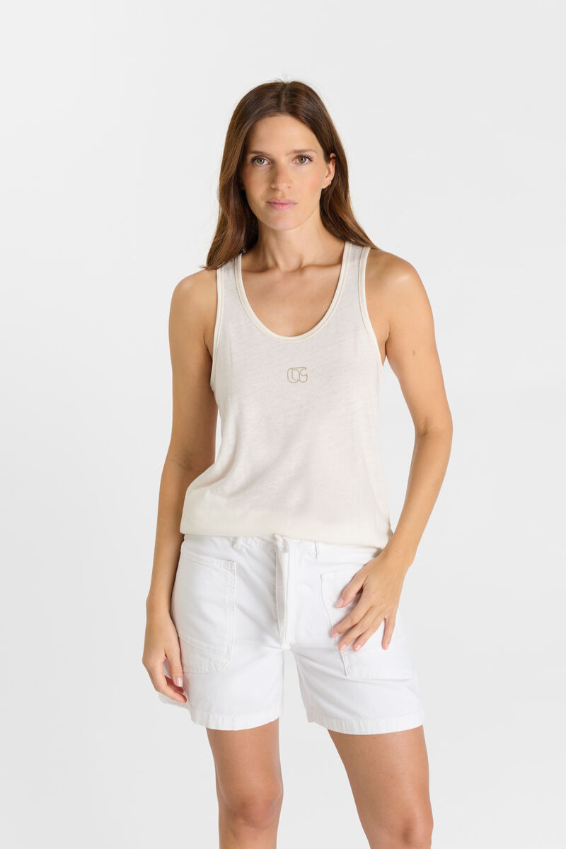Tank top LE TEMPS DES CERISES White