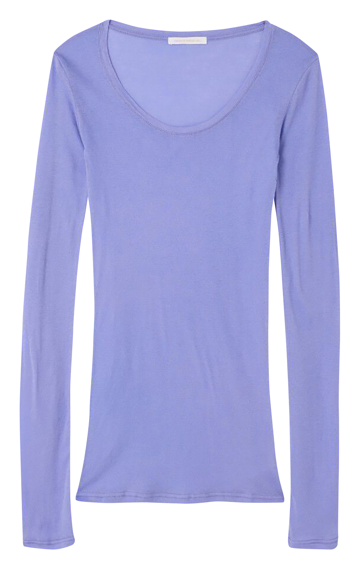 Tee-shirt moulant à col rond en coton AMERICAN VINTAGE