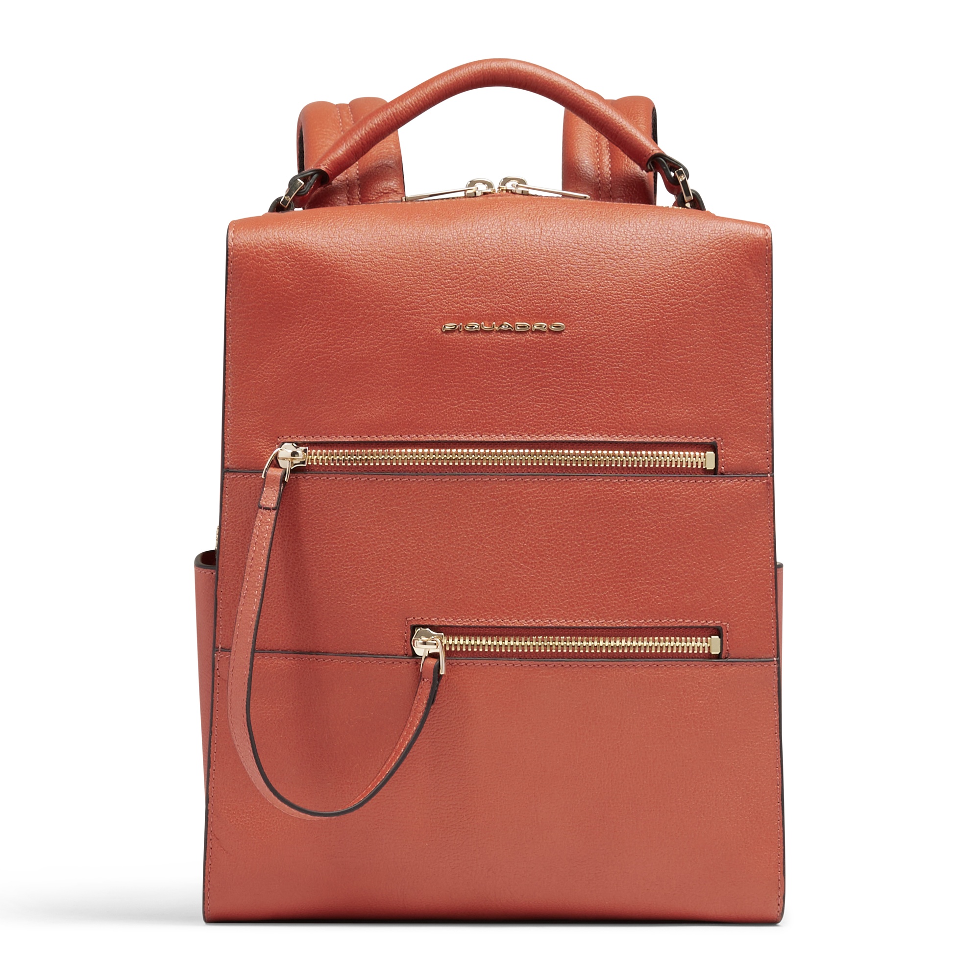 Women's backpack for iPad® with RFID protection PIQUADRO Orange