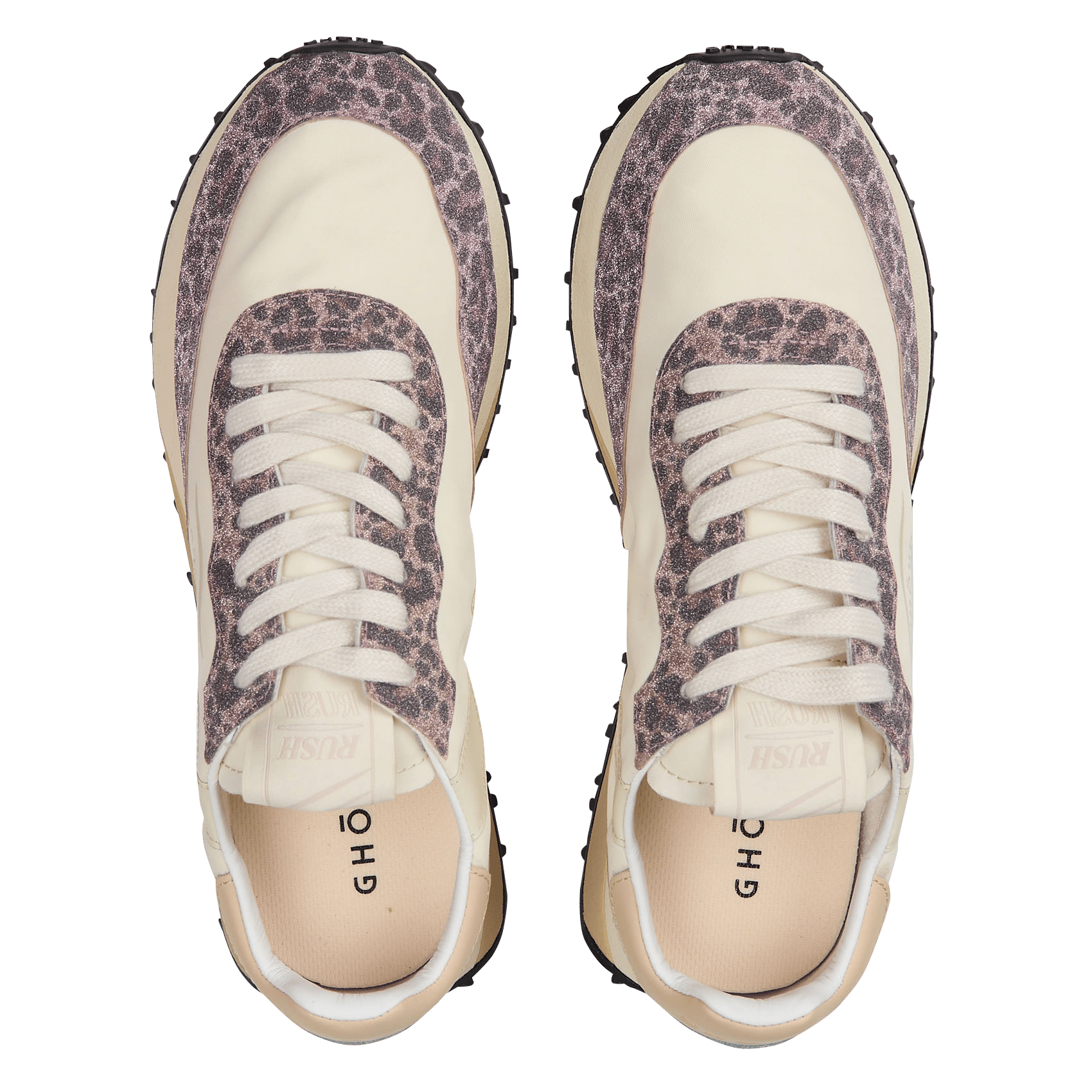 Baskets basses bi-matière imprimé GHOUD VENICE Beige