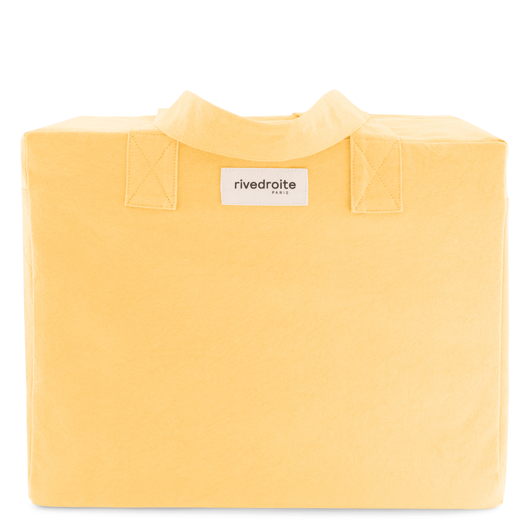 Sac week-end en coton recyclé mélangé RIVEDROITE PARIS Jaune