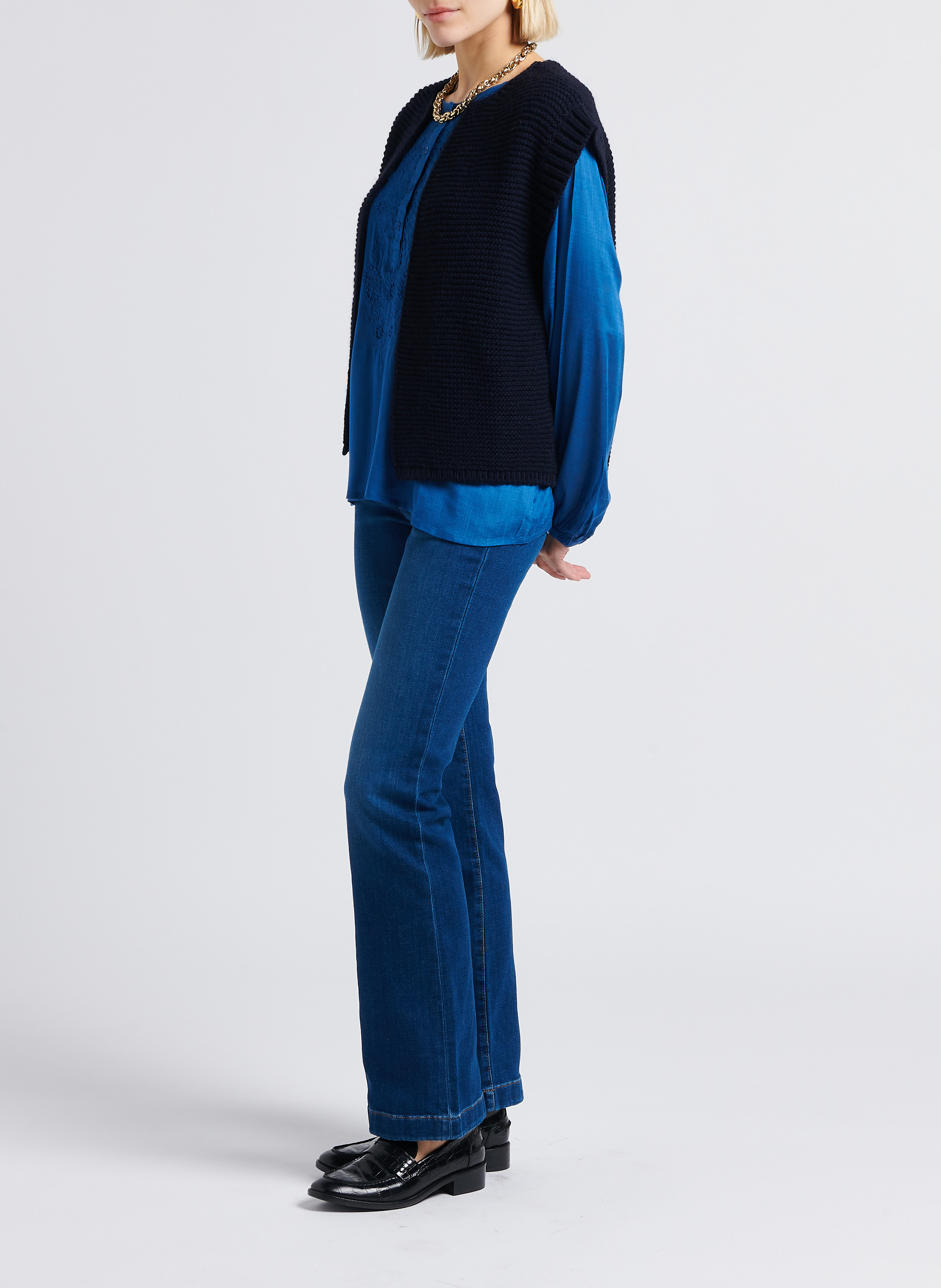 Rechte jeans | katoenblend MAISON 123 Blauw
