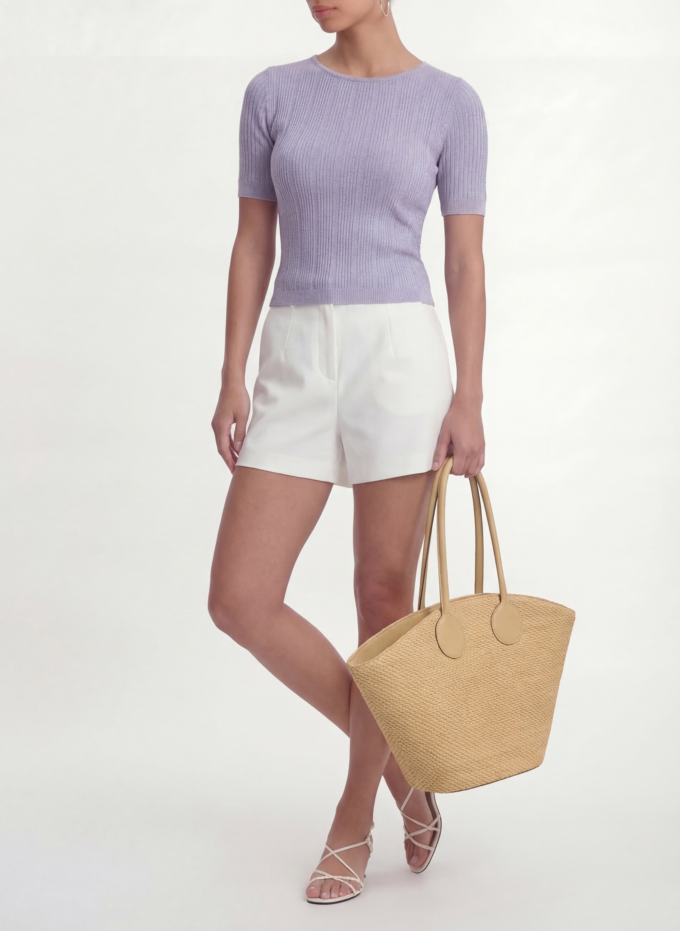 Top ajusté pailleté réversible KOOKAI Violet