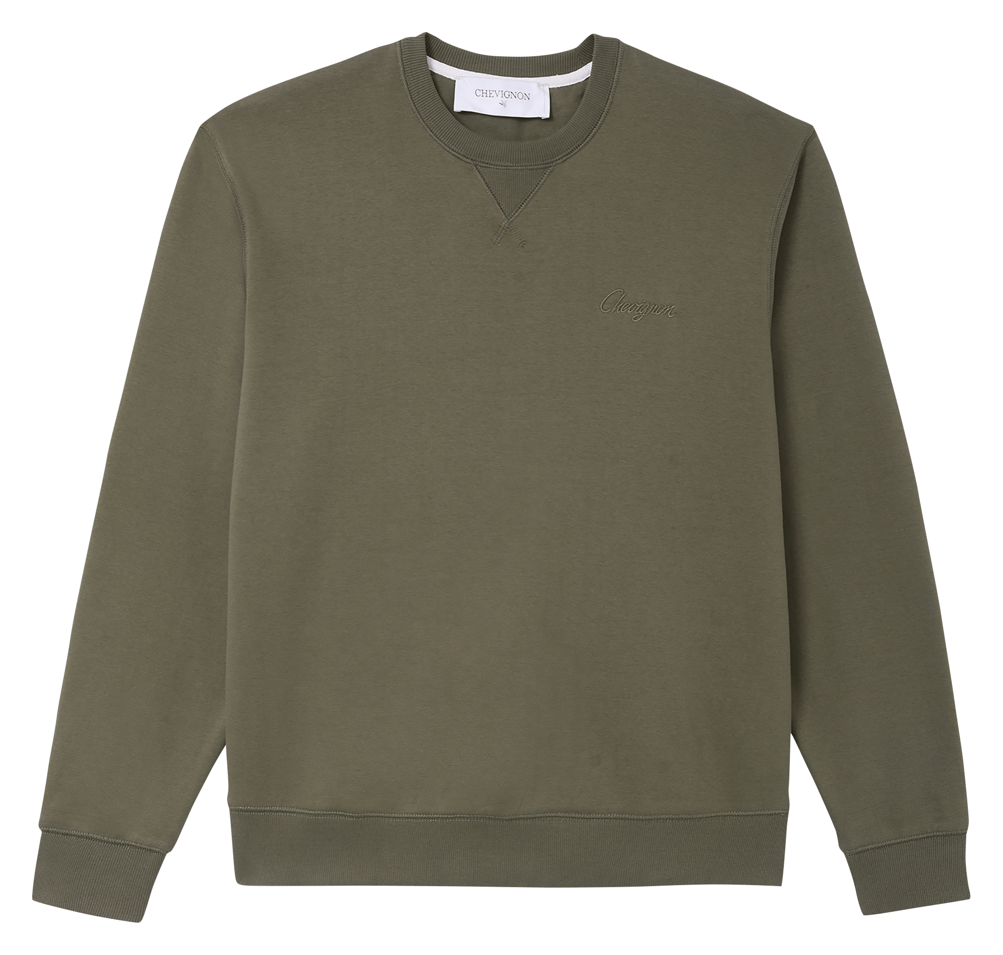 Sweat ample uni à broderie marque  CHEVIGNON