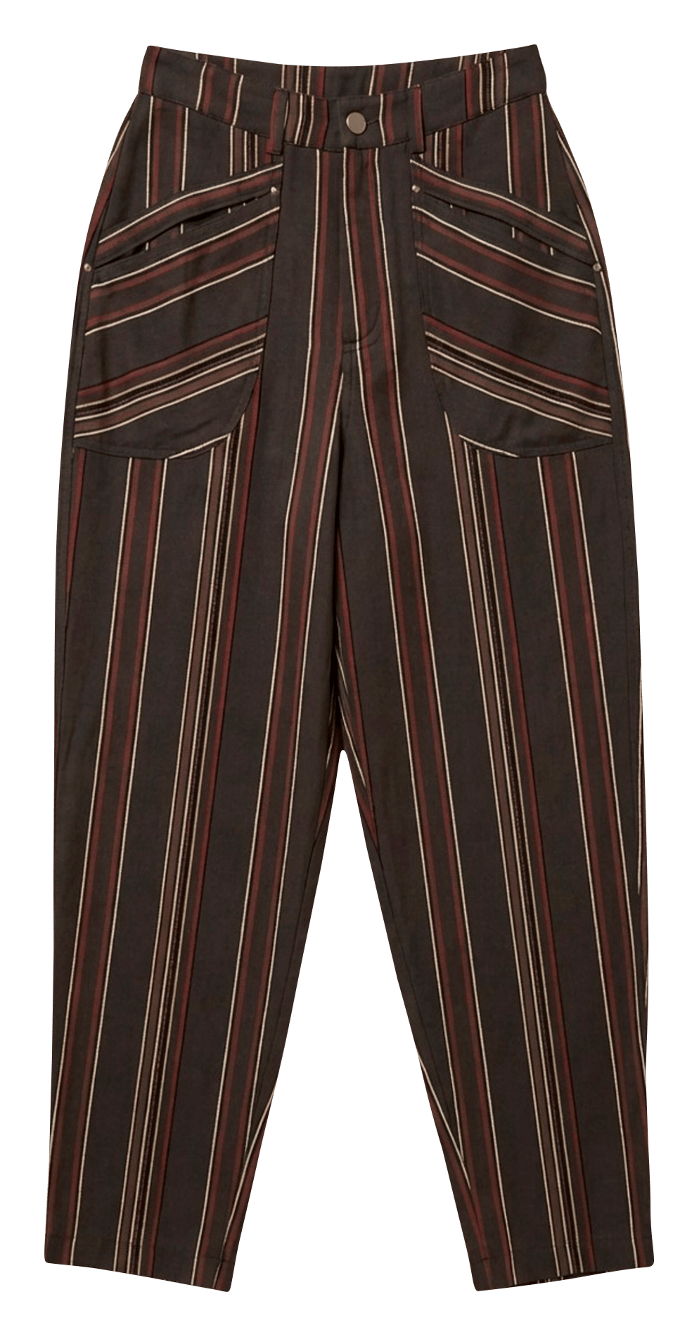 Pantalon large en coton INDI & COLD Gris