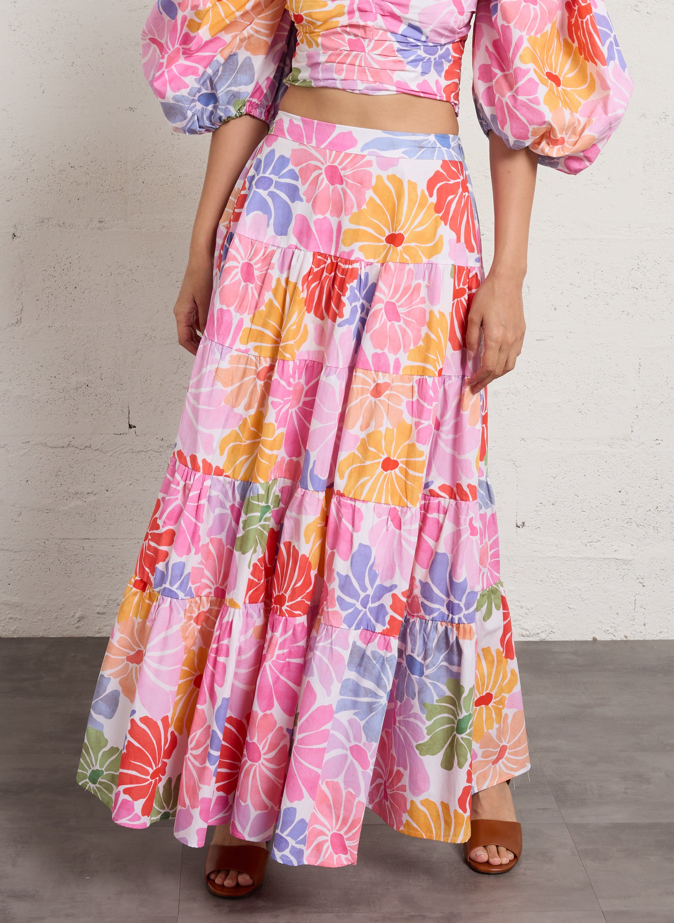 Jupe longue évasée SUNDRESS Multicolore