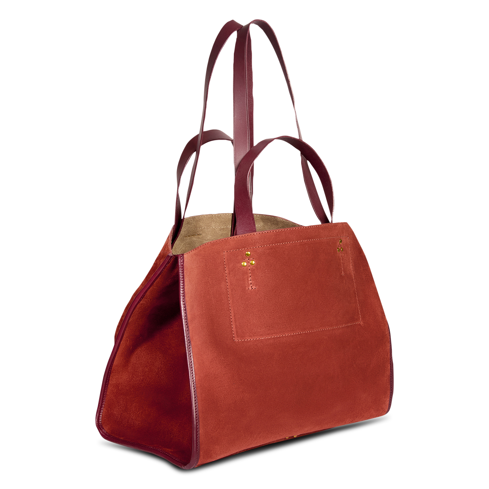 Leather tote bag | Red JEROME DREYFUSS Women