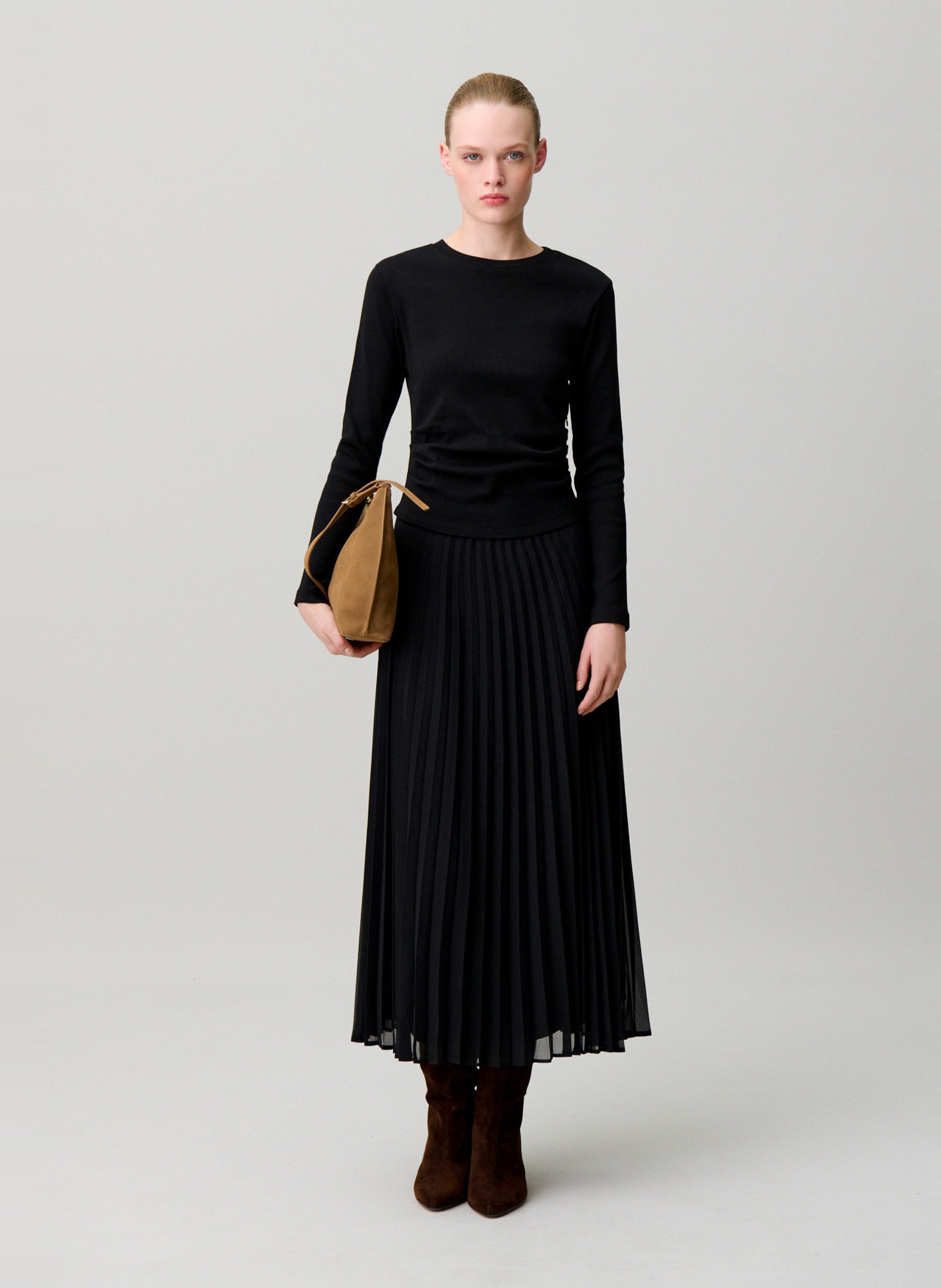 Robe longue évasée CLAUDIE PIERLOT Noir