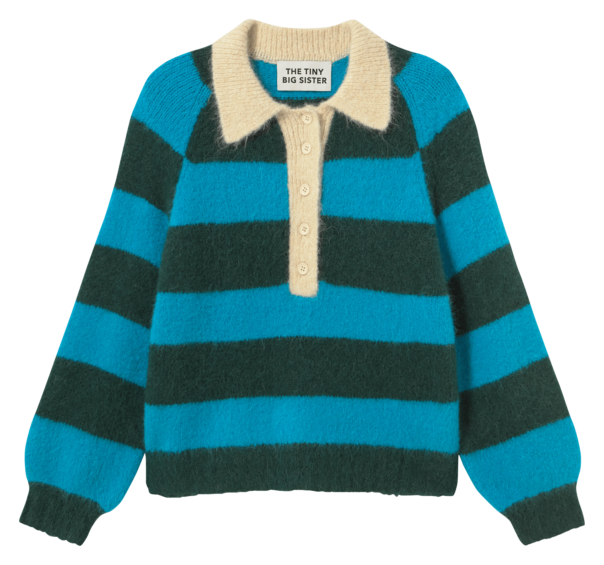 Sweater with polo collar THE TINY BIG SISTER Multicolored