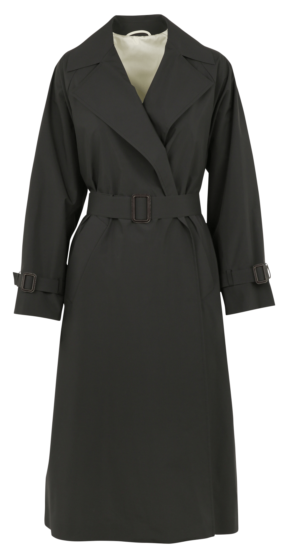 Trench droit col tailleur MAX MARA WEEK END Noir