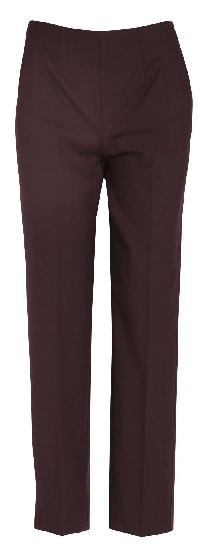Pantalon slim en laine mélangée MOMONI Marron