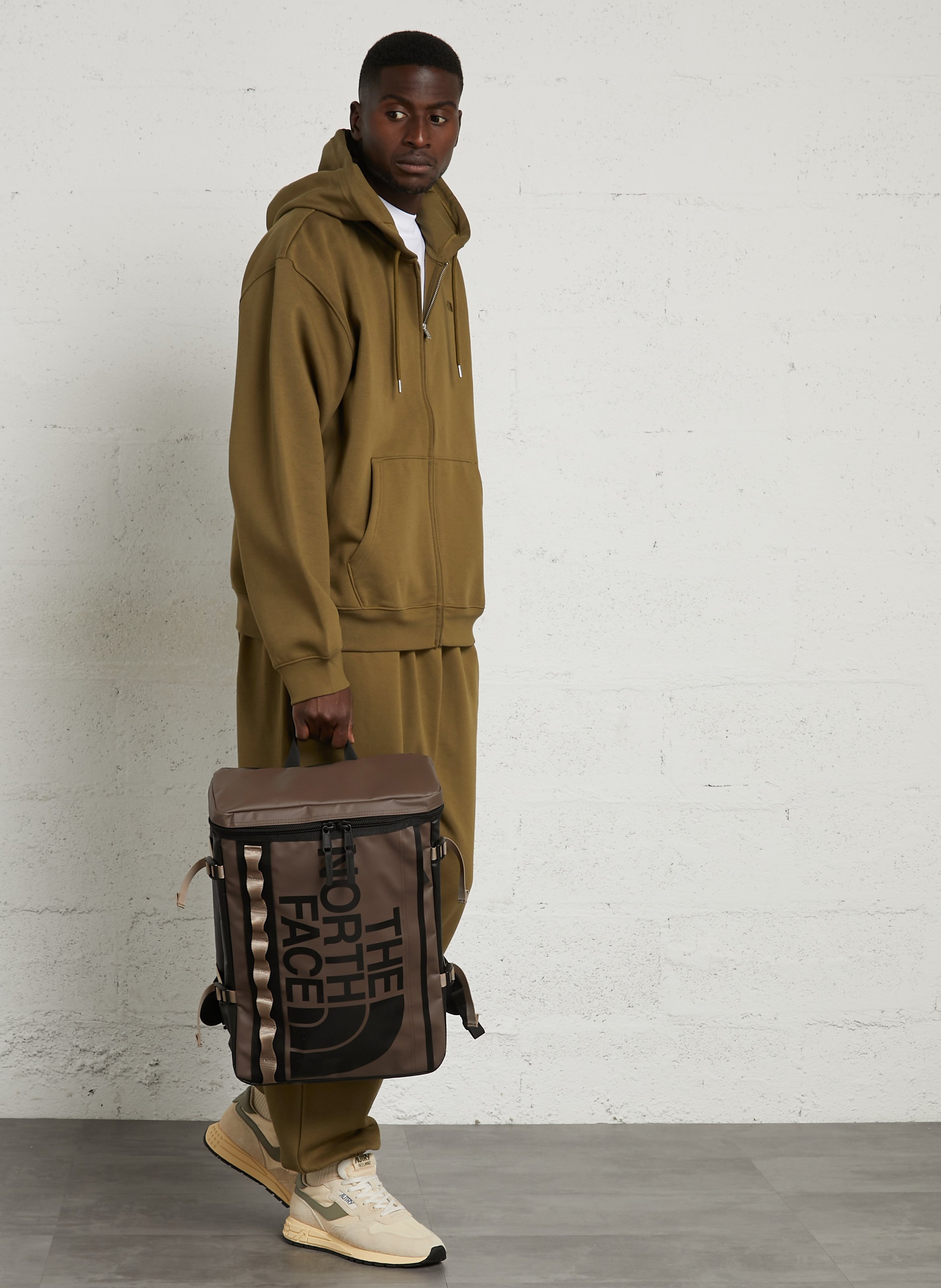 Rucksack mit Reißverschluss und Logo THE NORTH FACE Braun