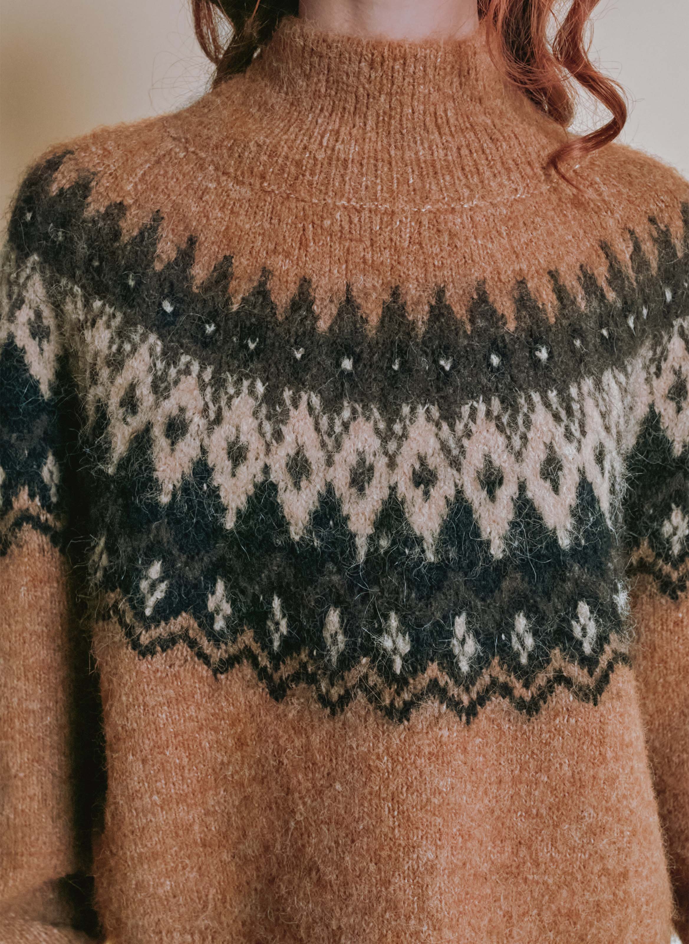 High-neck sweater EMILE ET IDA Brown