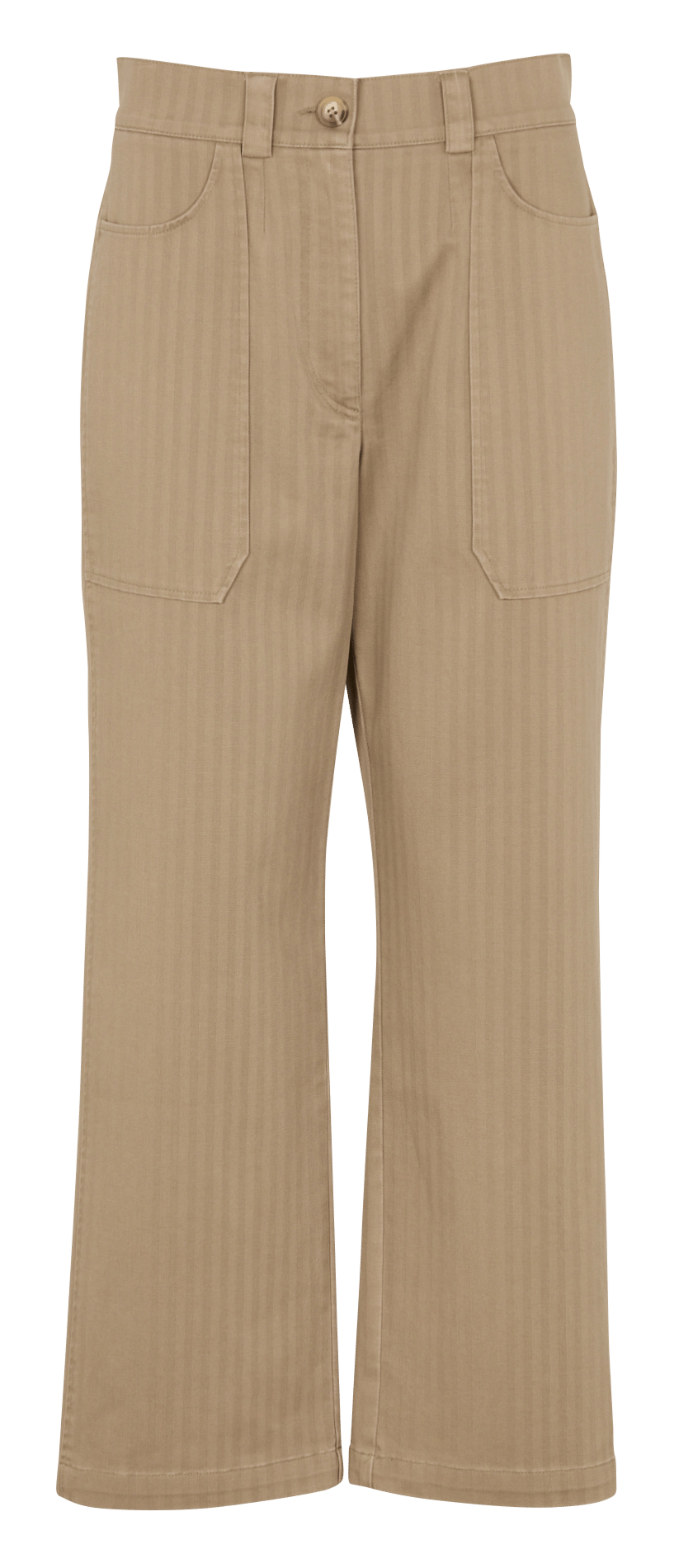 Straight-leg cotton-blend pants SUZIE WINKLE Khaki