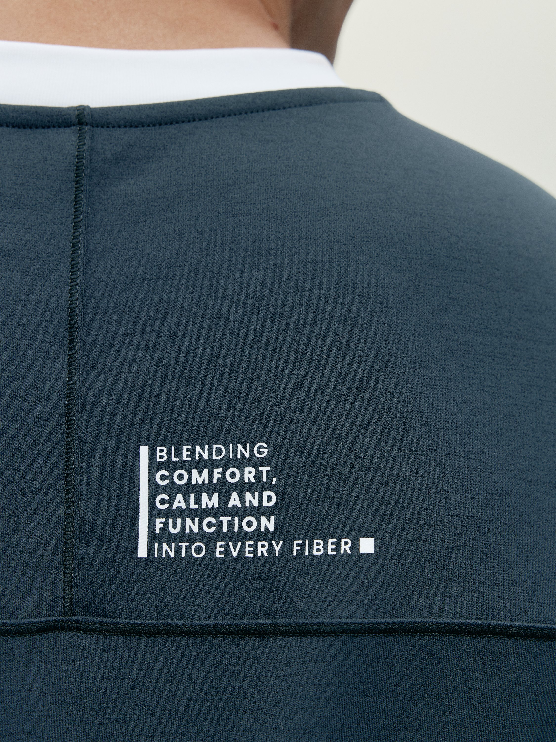 Men's sports T-shirt with short sleeves and oversized fit BORN Grey