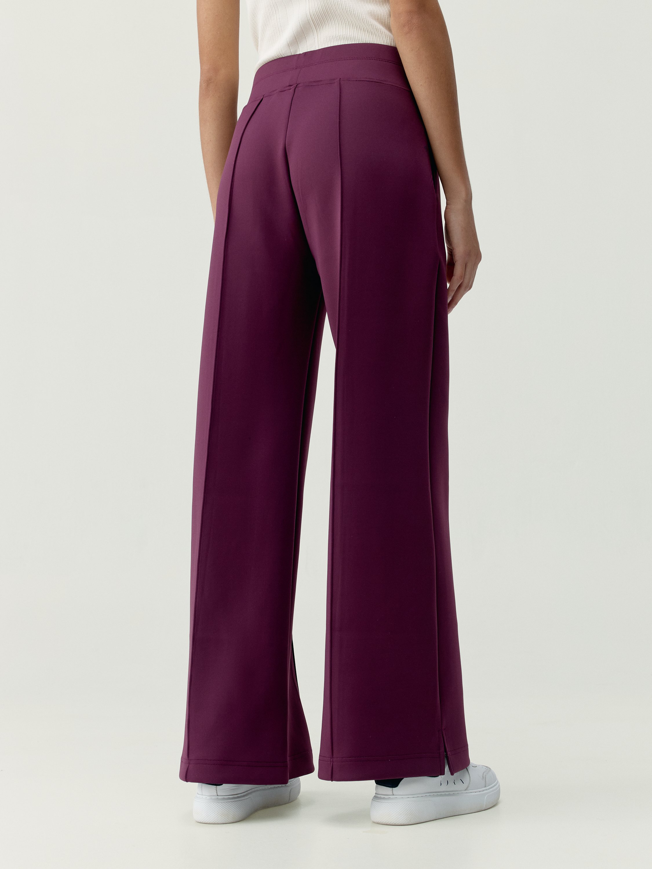 Women's wide-leg sport pants with pockets BORN Red