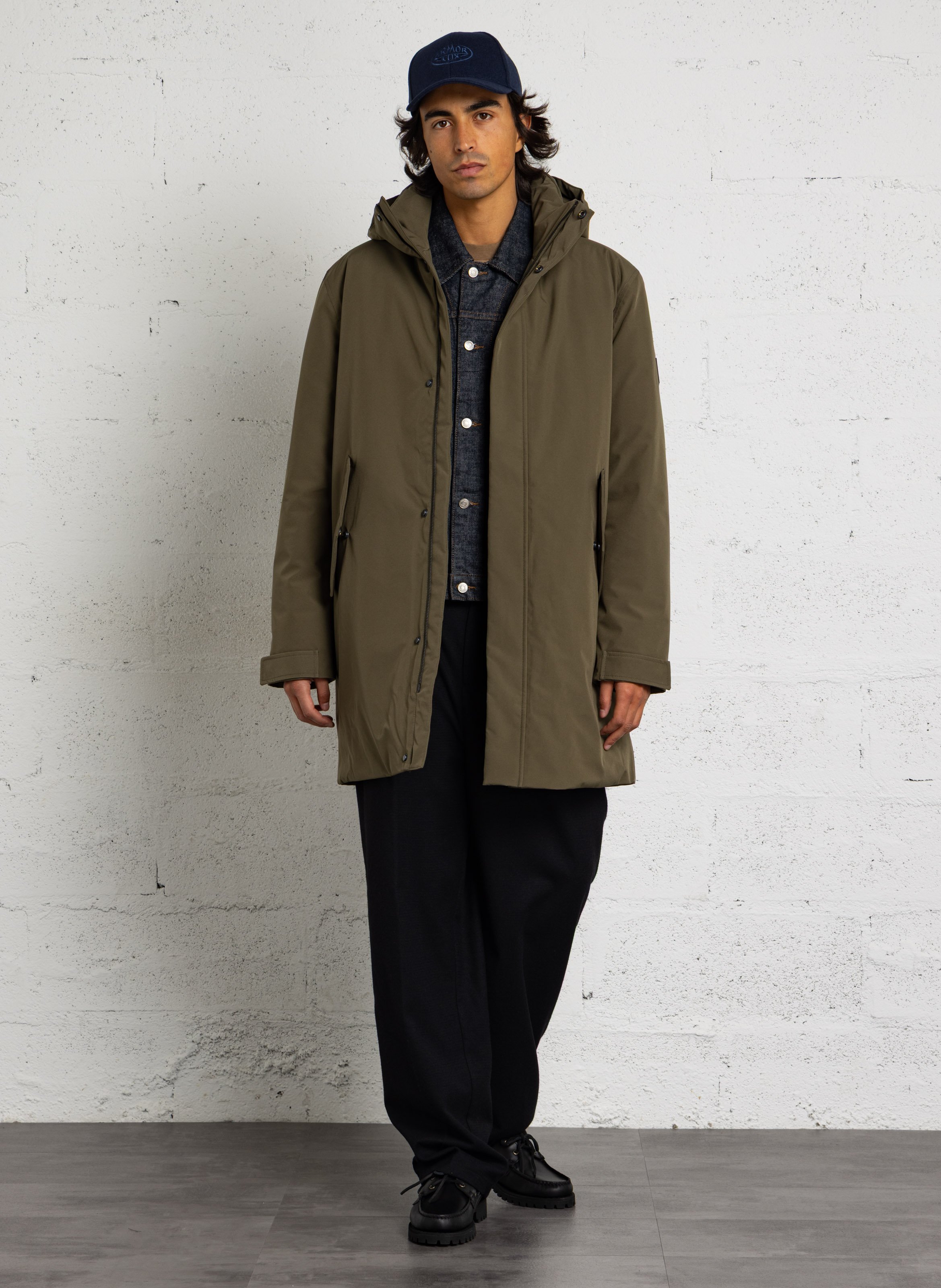 Waterdichte parka met opstaande kraag ARMOR LUX Groen