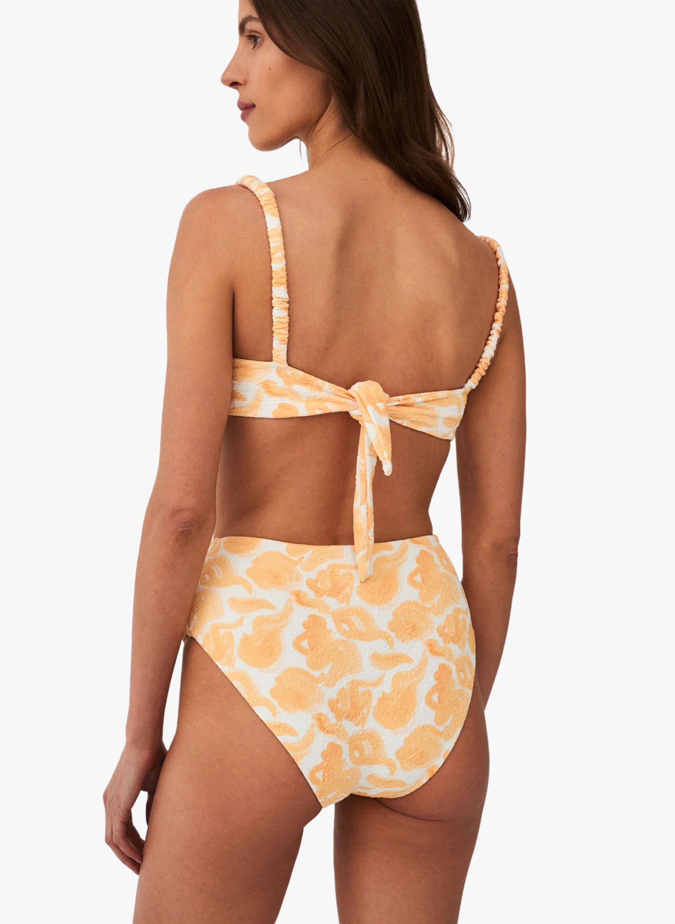 Bikinibroekje met print UNDRESS CODE Geel