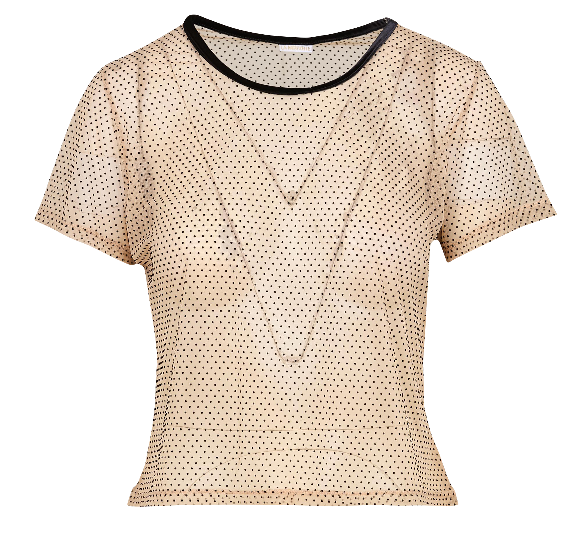 T-shirt van tule Veelkleurig