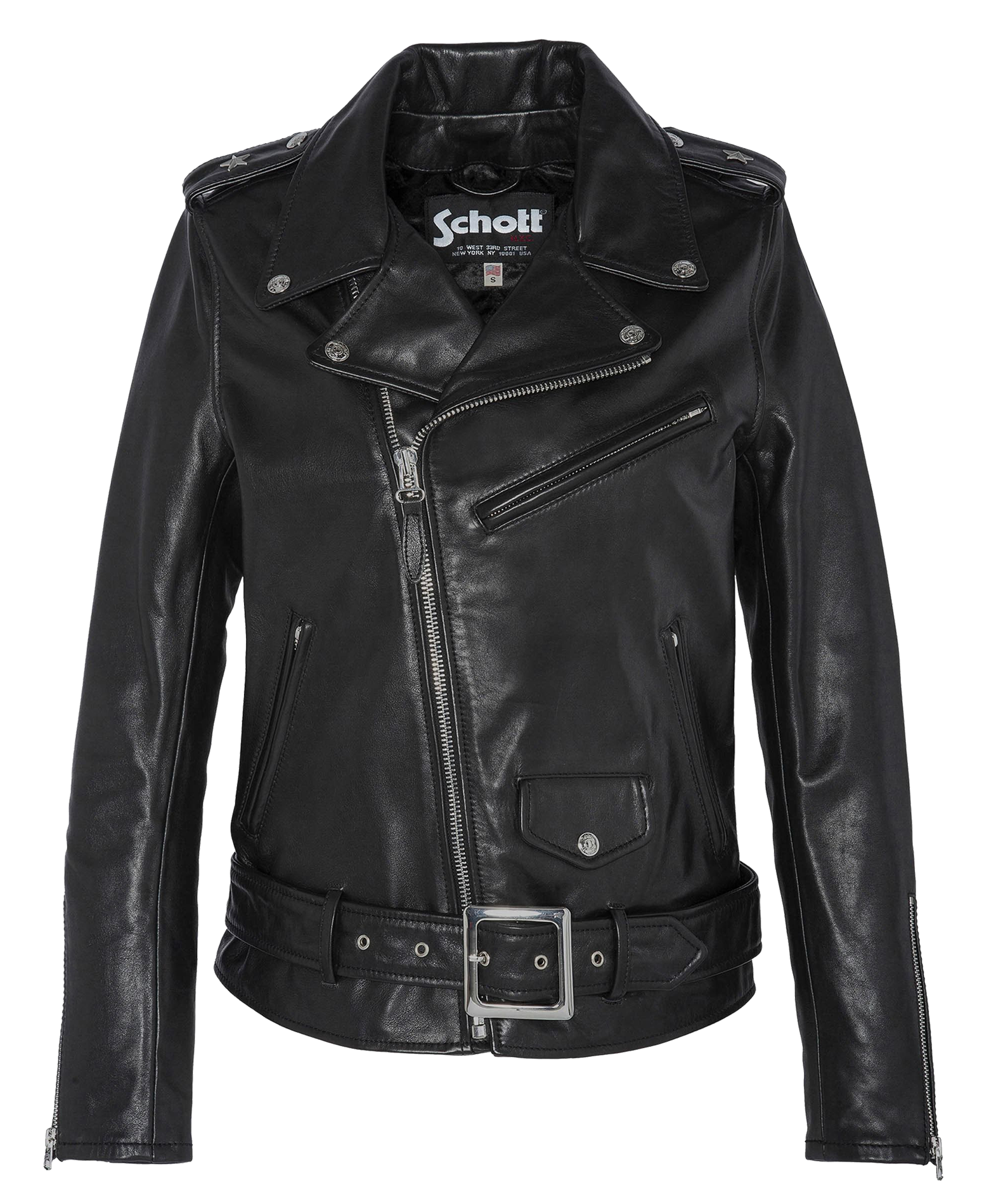 Perfecto-Lederjacke aus Rindsleder SCHOTT Schwarz