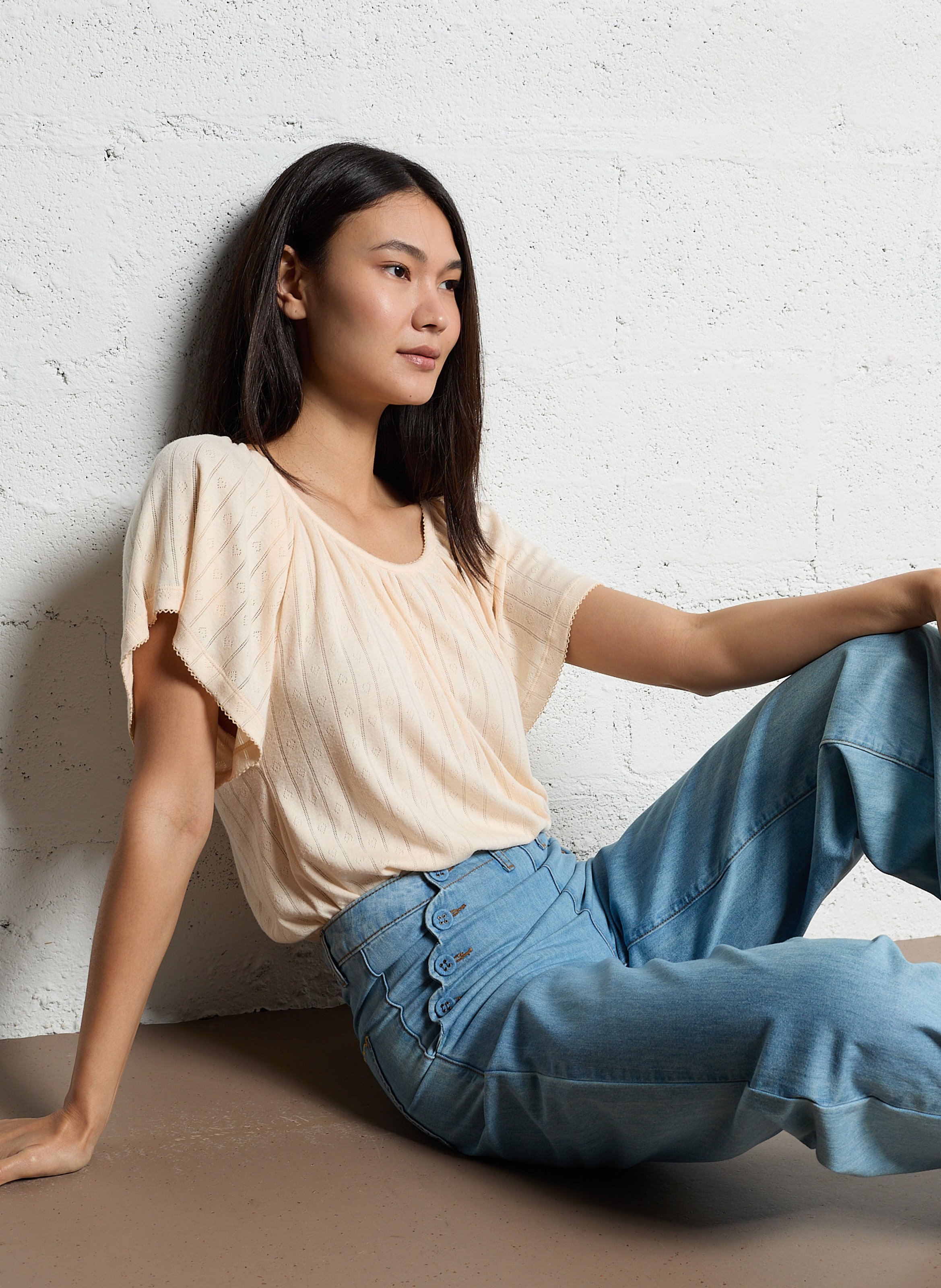 Wijde jeans EMILE ET IDA Blauw