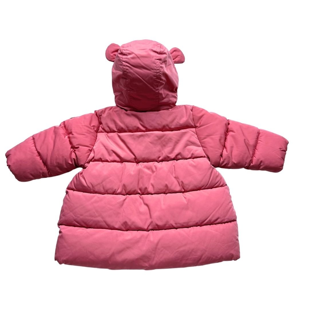 Pink baby puffer jacket - 6 months PETIT BATEAU - Seconde Main Pink