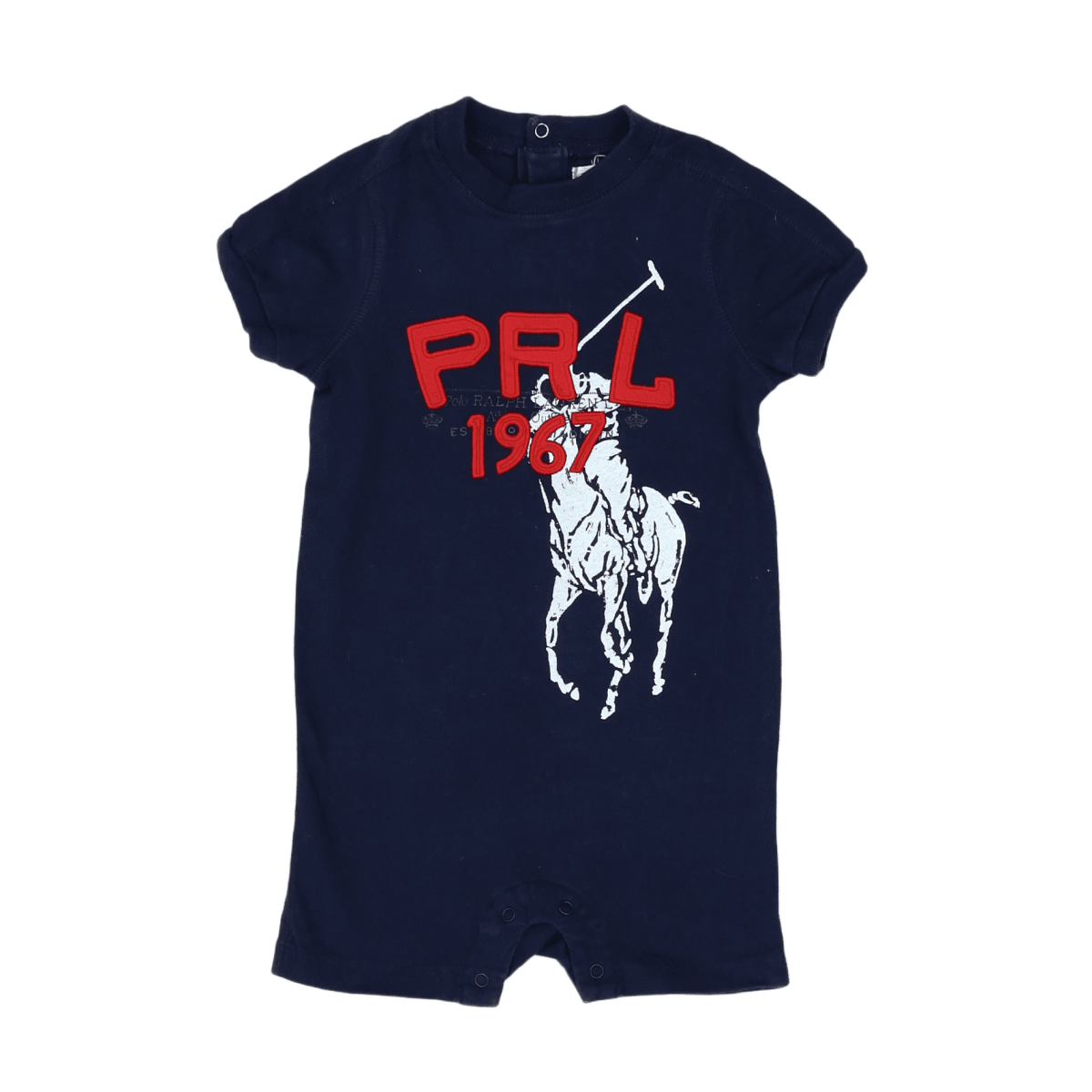 Blue baby romper - 9 months POLO RALPH LAUREN - Seconde Main Blue