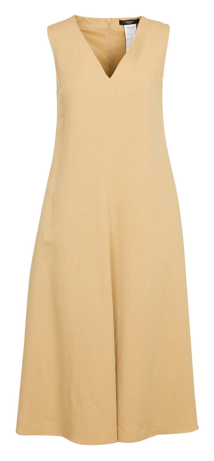 Robe midi sans manches col v MAX MARA WEEK END Beige