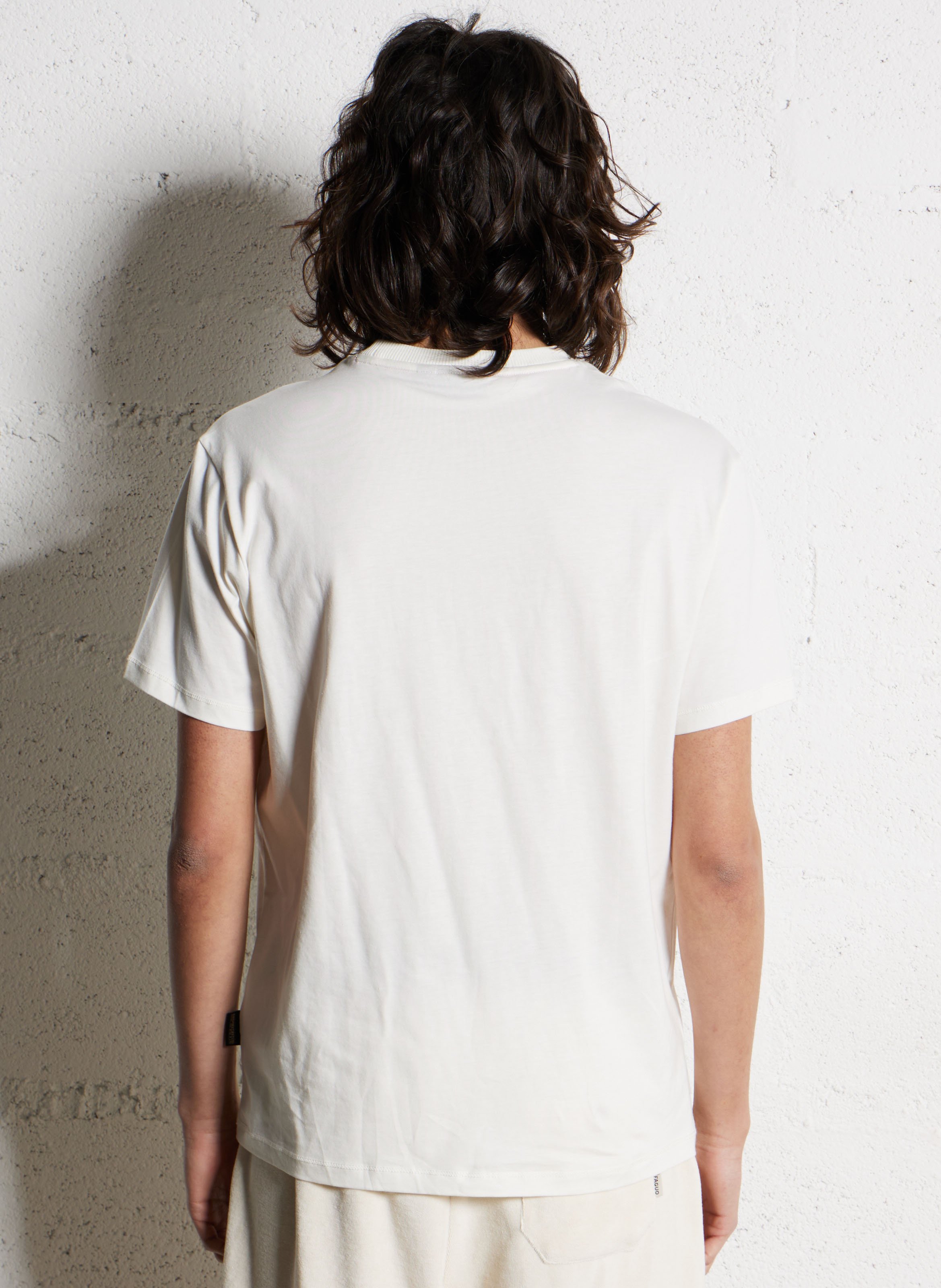 Gerade geschnittenes Rundhals-T-Shirt aus Baumwolle NAPAPIJRI Weiss