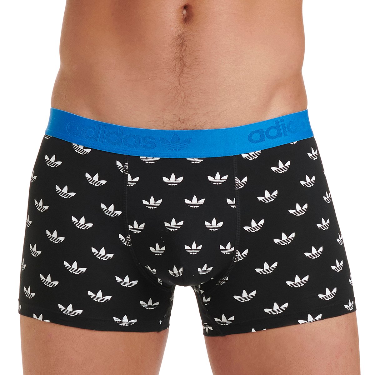 Boxer shorts, pack of 2, printed comfy cotton ADIDAS UNDERWEAR Black