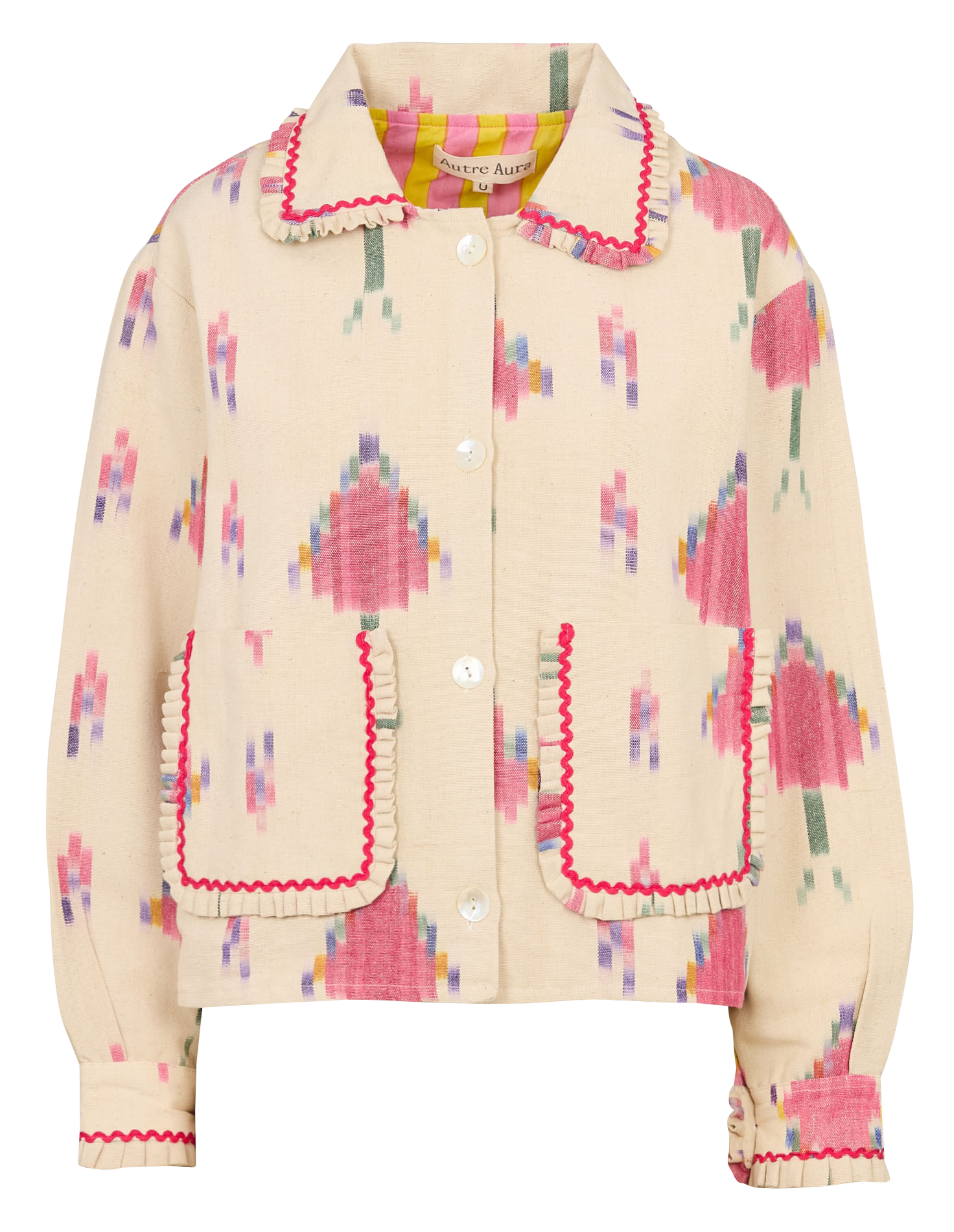 Veste col classique en coton ARTURO Ikat