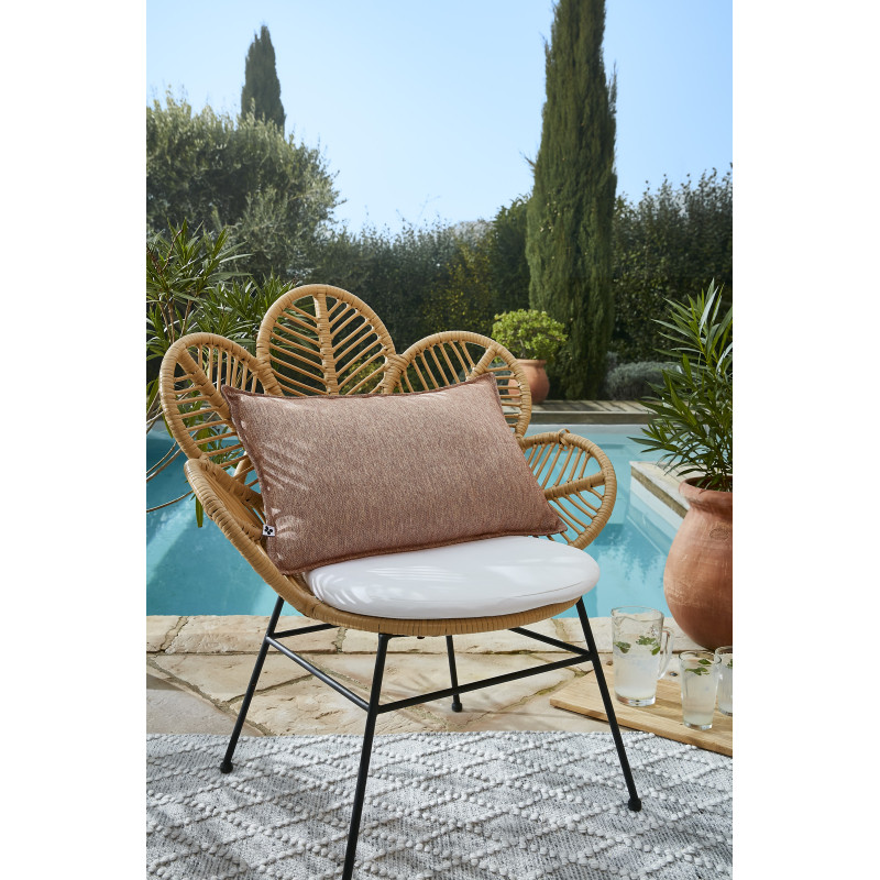 Housse de coussin "naïa outdoor" toutes dimensions l'effet papillon L'EFFET PAPILLON Orange