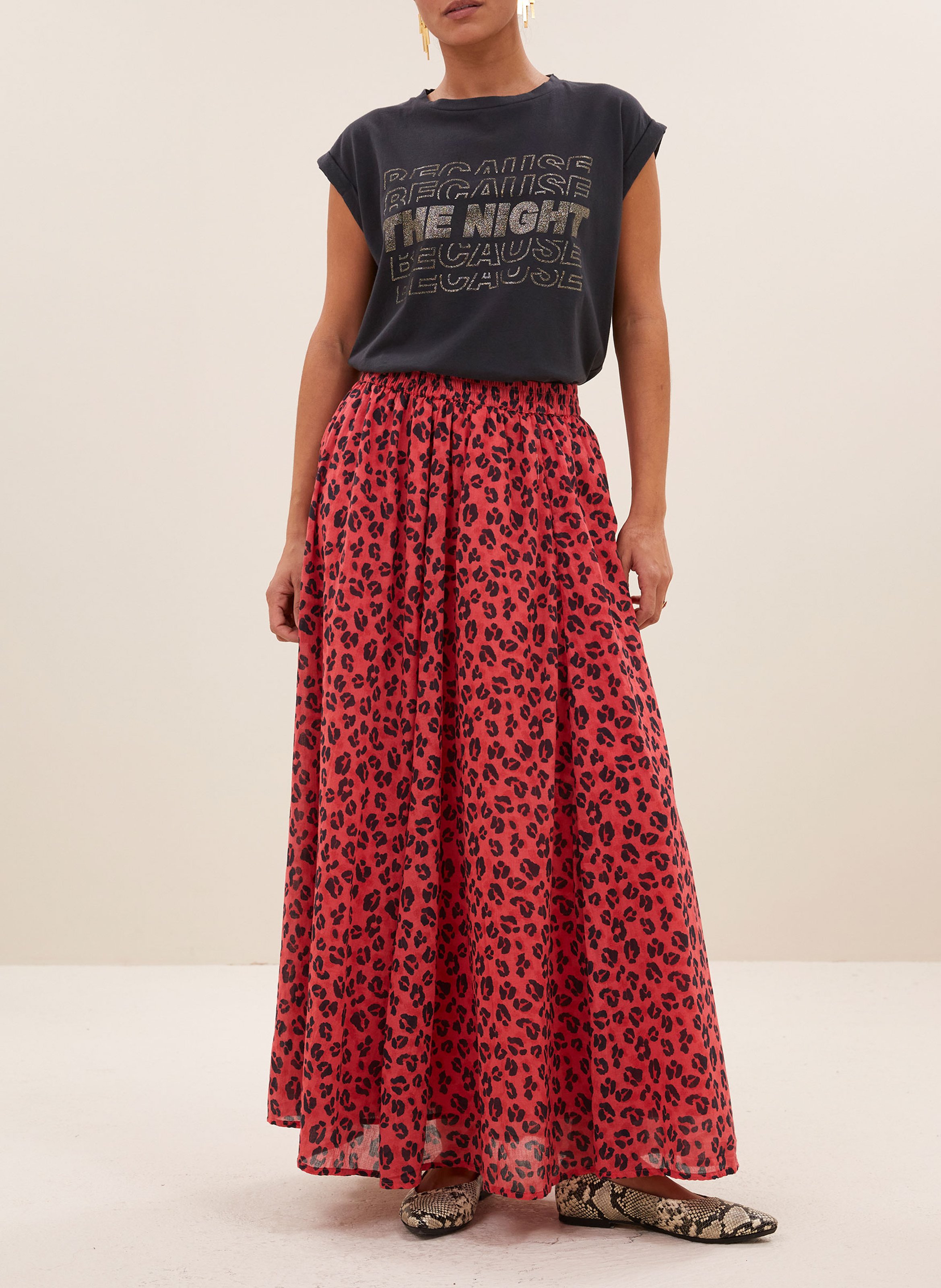 Short-sleeved top in organic cotton BY BAR Black