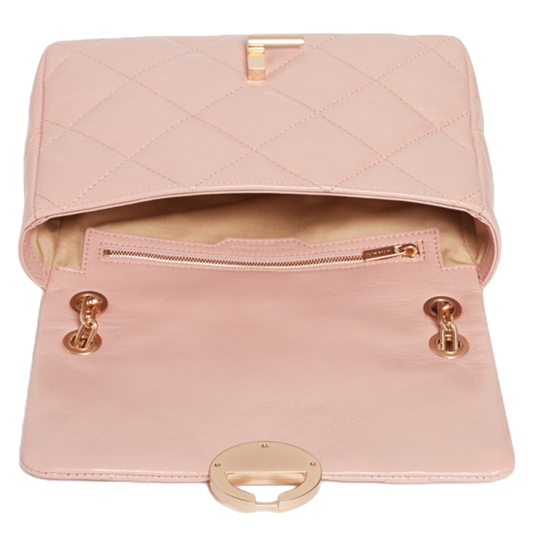 Sac bandoulière en cuir VANESSA BRUNO Rose