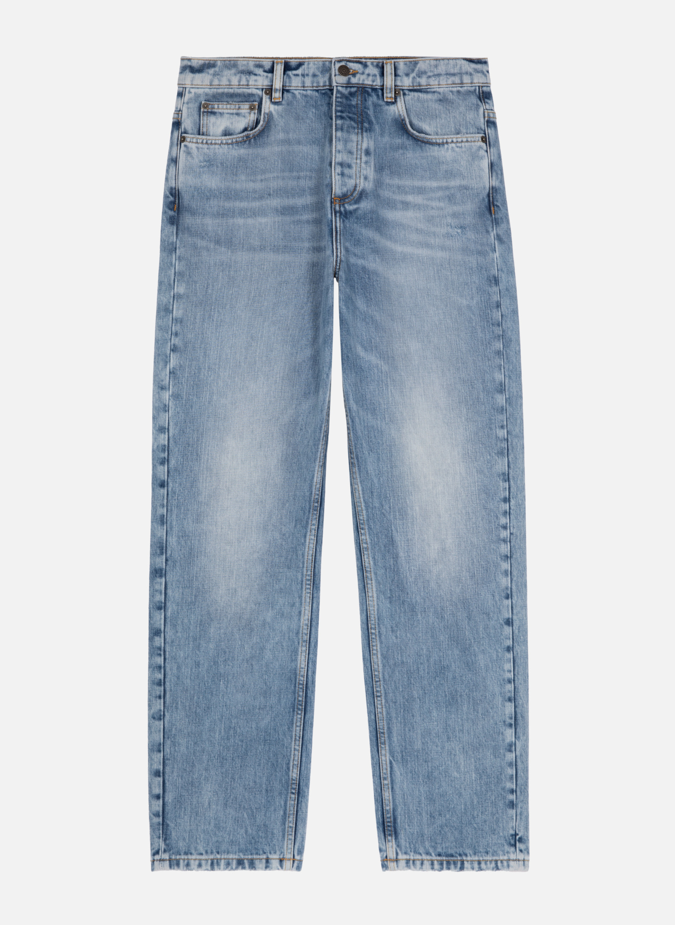 - Straight-leg jeans
- 5 pockets
- Straight cut
- Faded effect THE KOOPLES Blue