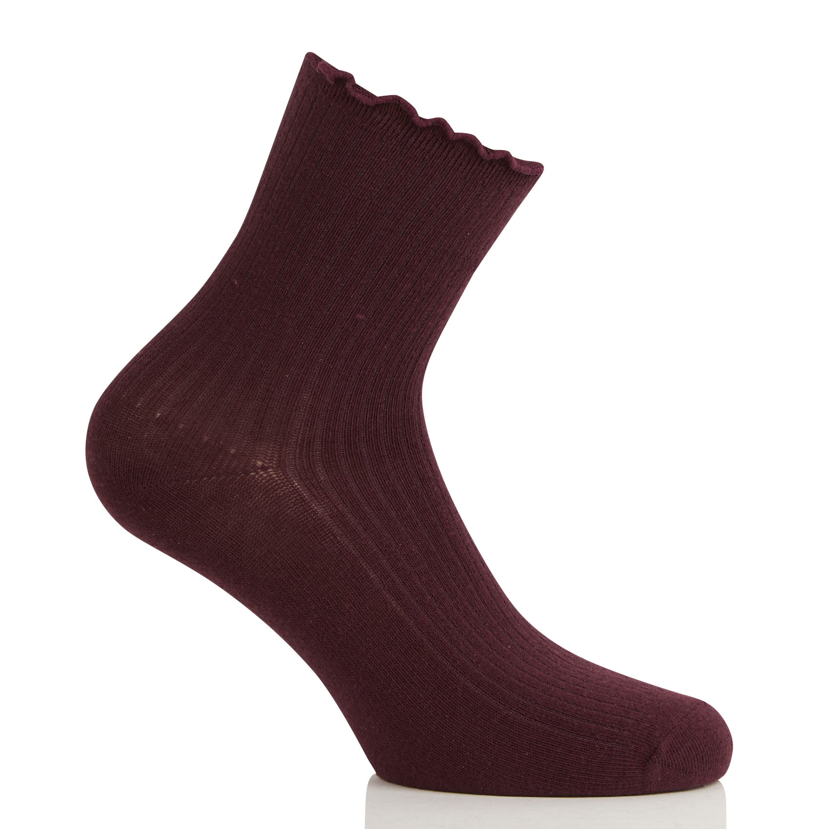 Mid-calf wavy socks PIECES
