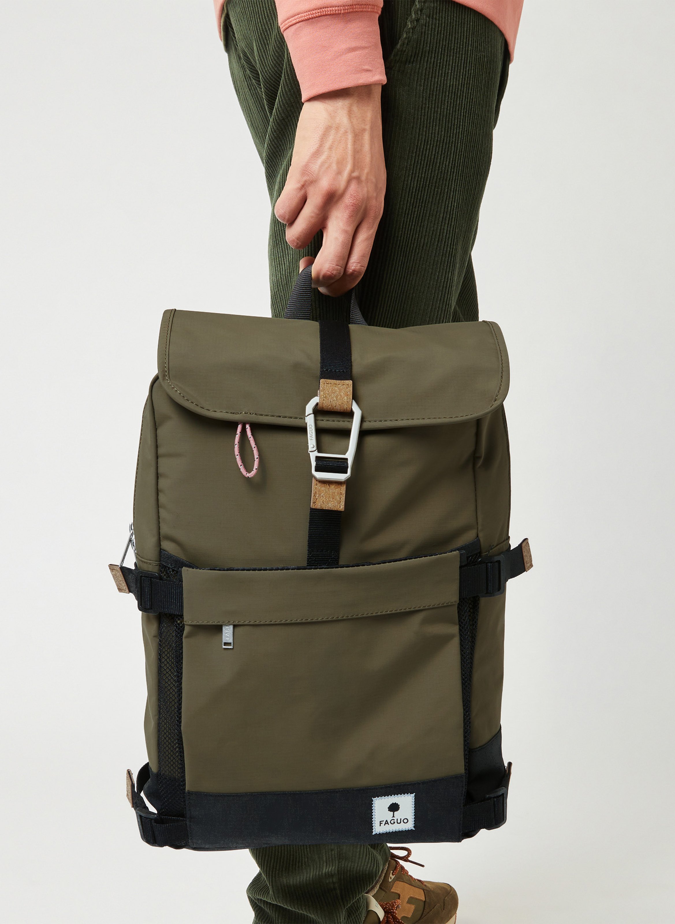 Plain flap backpack FAGUO Blue