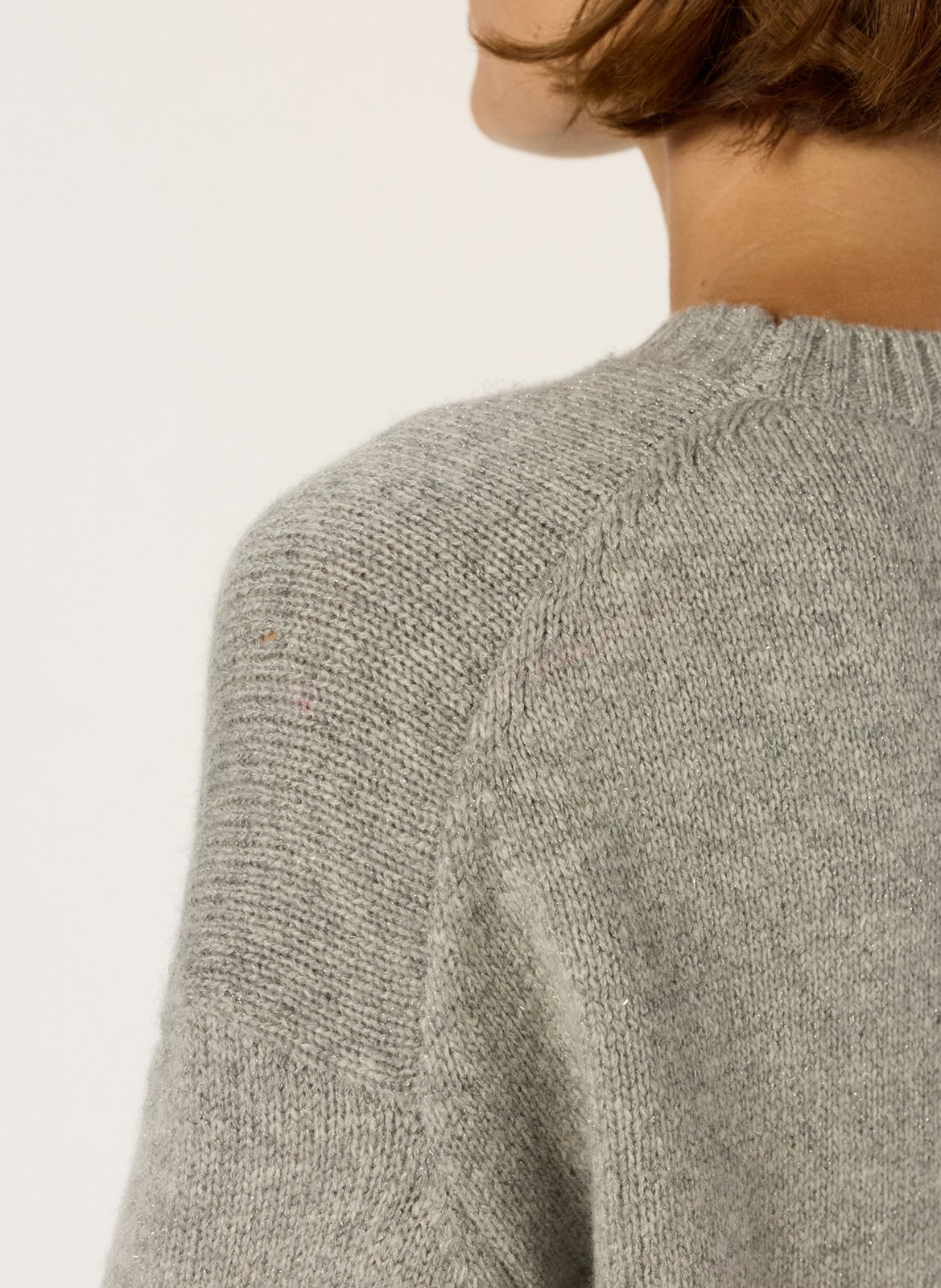 Pull col rond en laine mélangée GERARD DAREL Gris