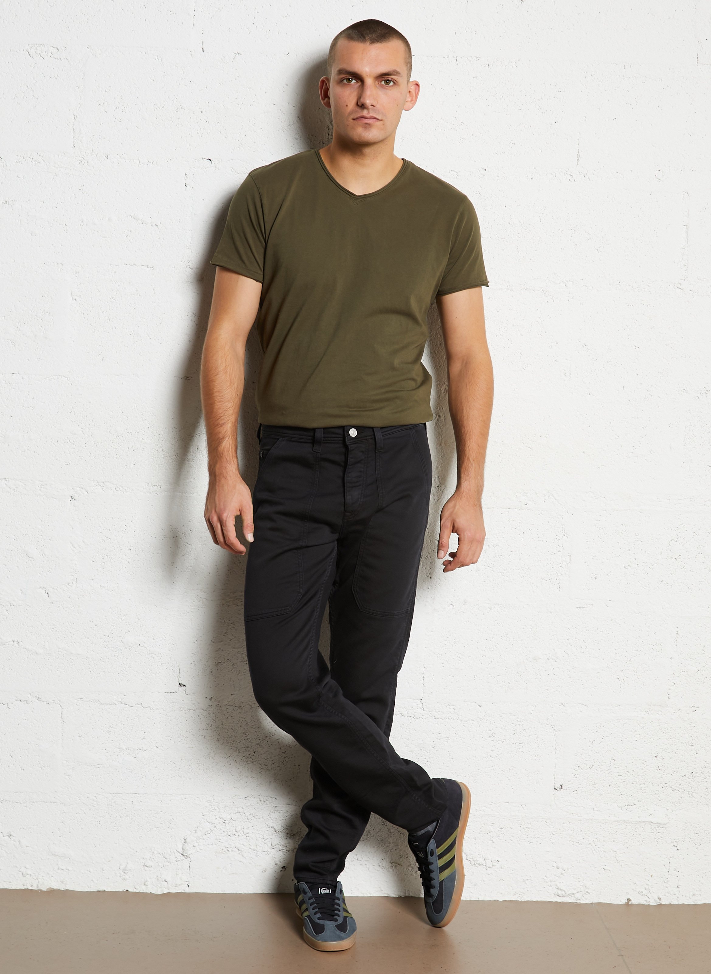 Jeans aderenti in misto cotone LE TEMPS DES CERISES Nero