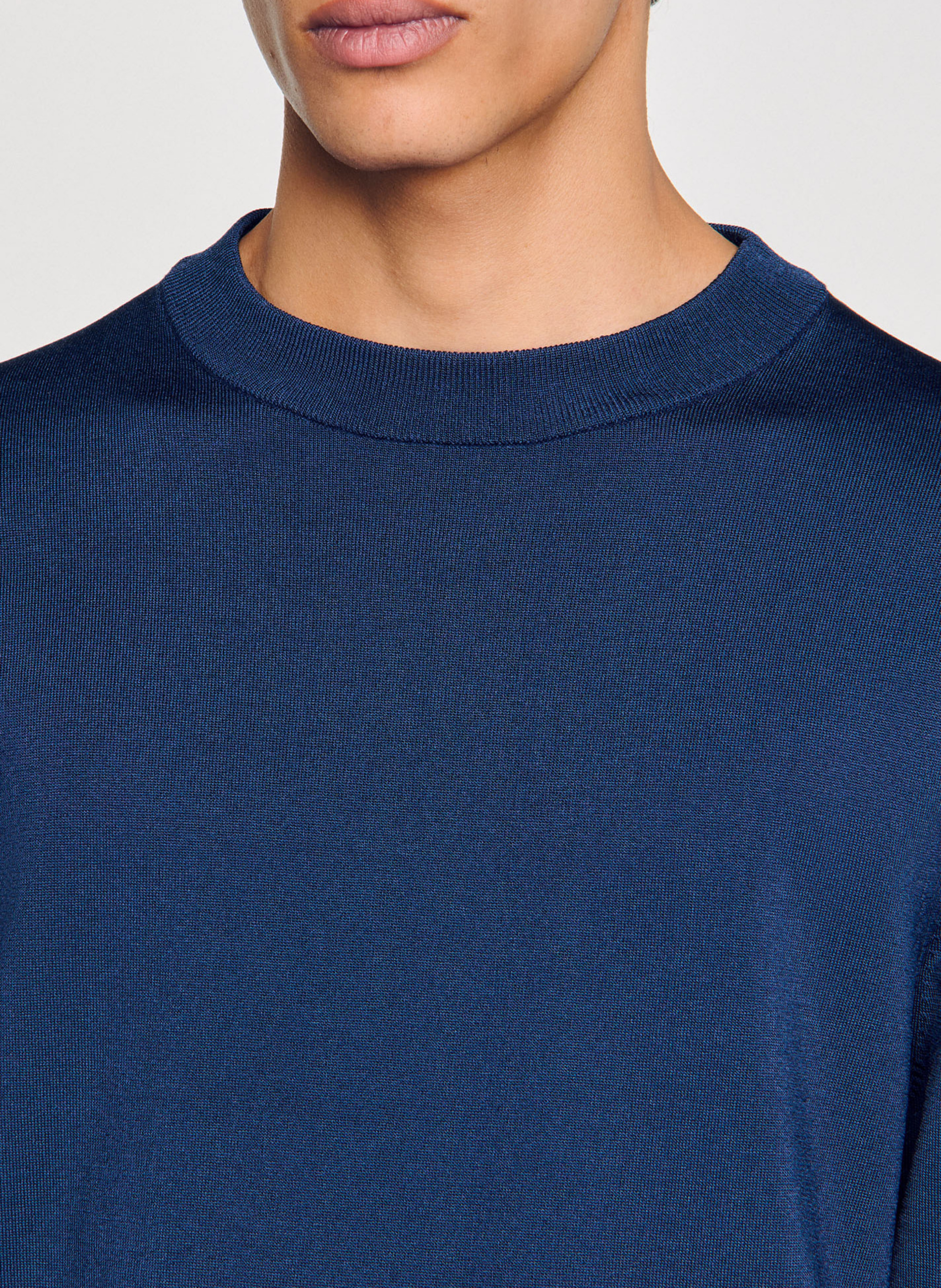 Aansluitende sweater met lange mouwen SANDRO Blauw