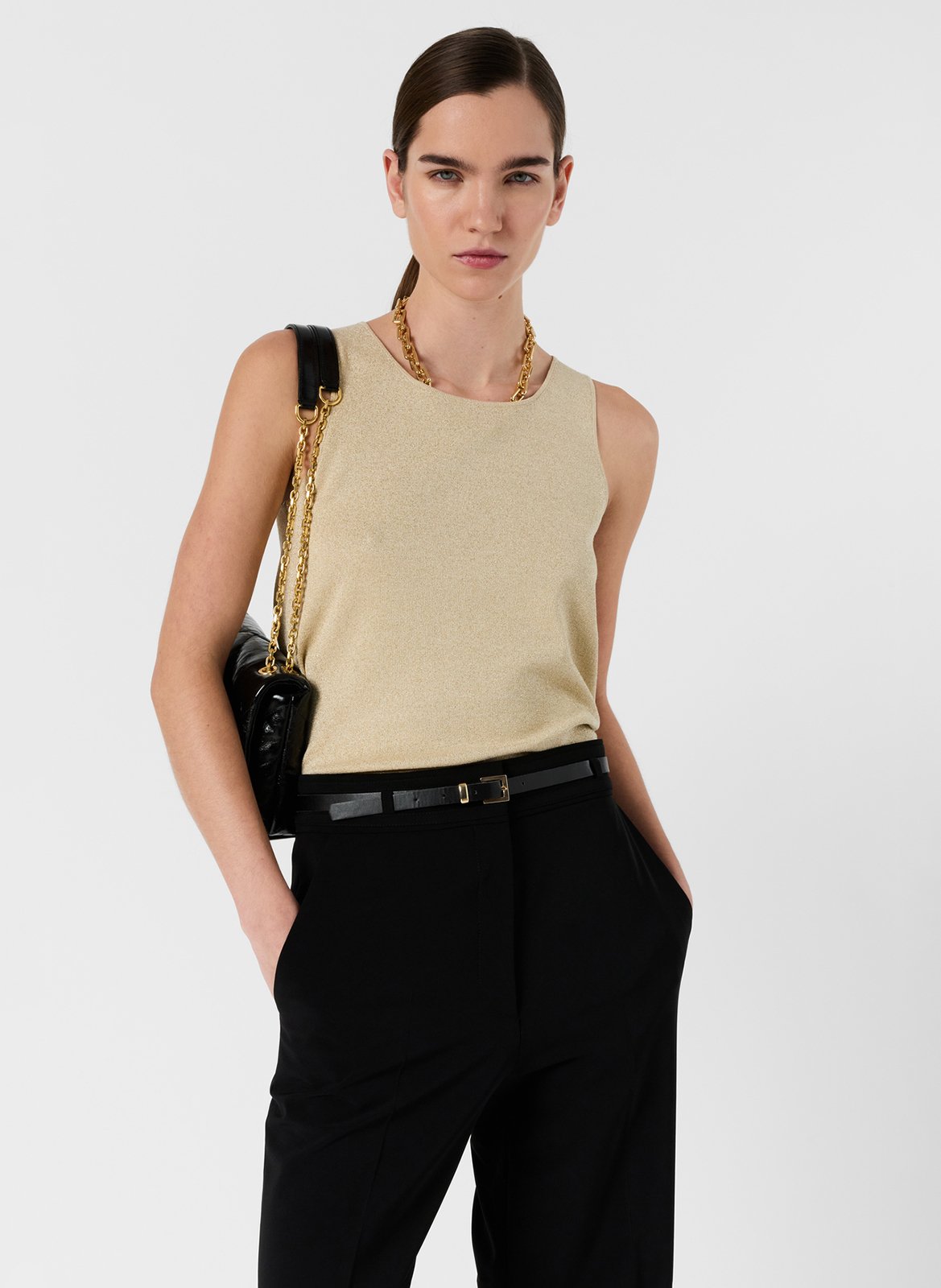 Sleeveless Sequined Sweater GERARD DAREL Yellow