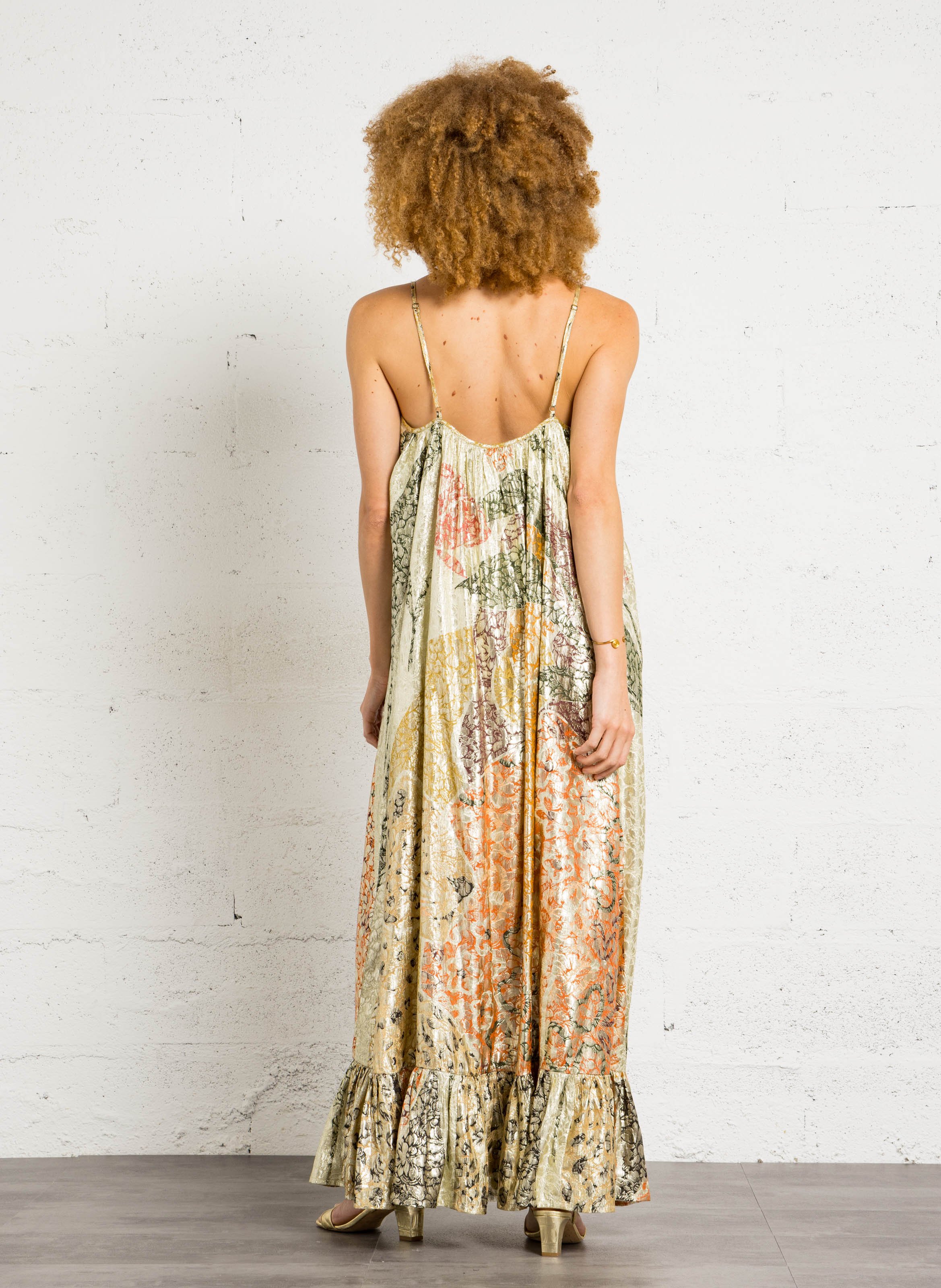 Robe longue Jasmin en coton MES DEMOISELLES Multicolore