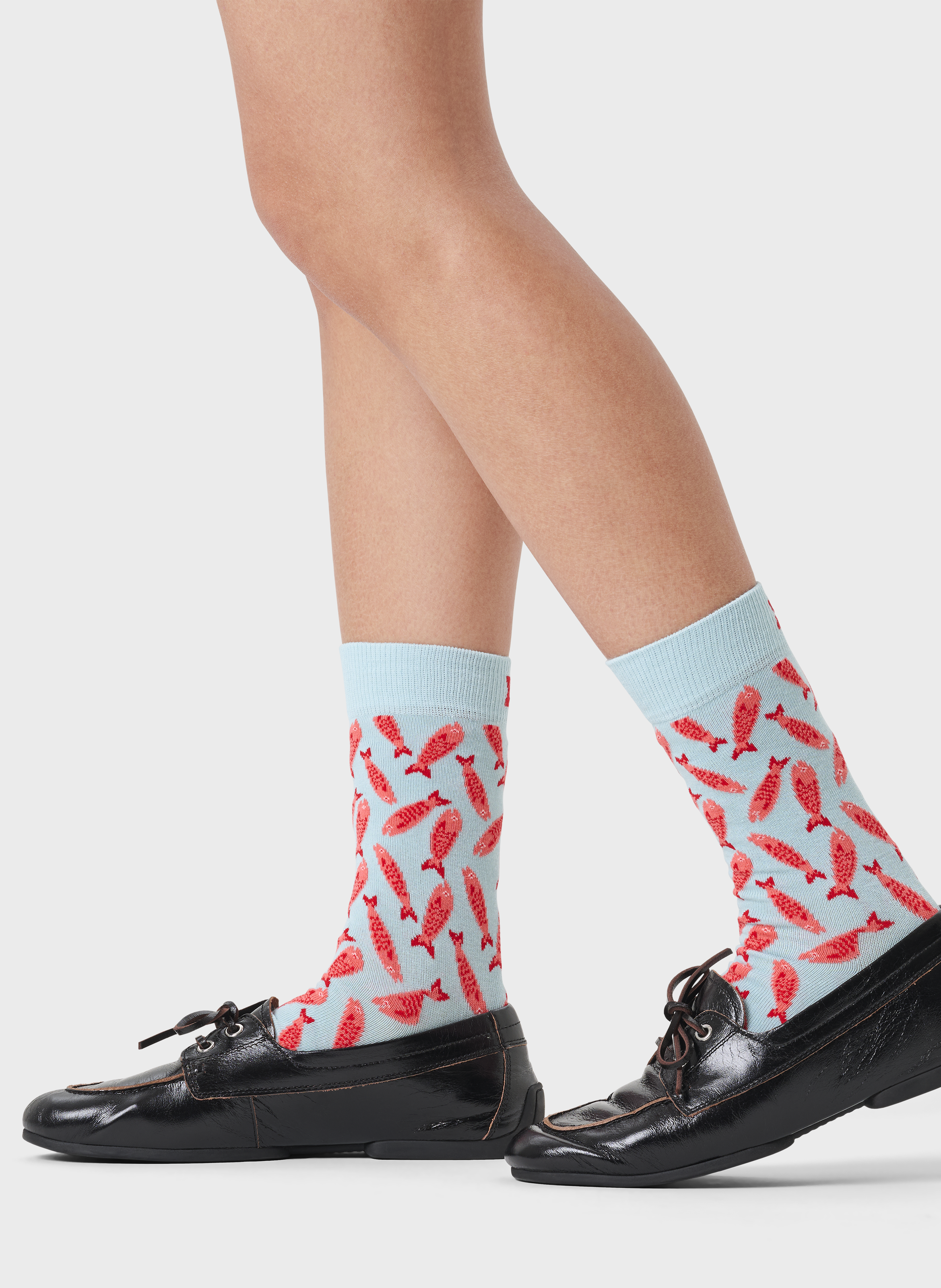Chaussettes en coton mélangé imprimé HAPPY SOCKS Bleu