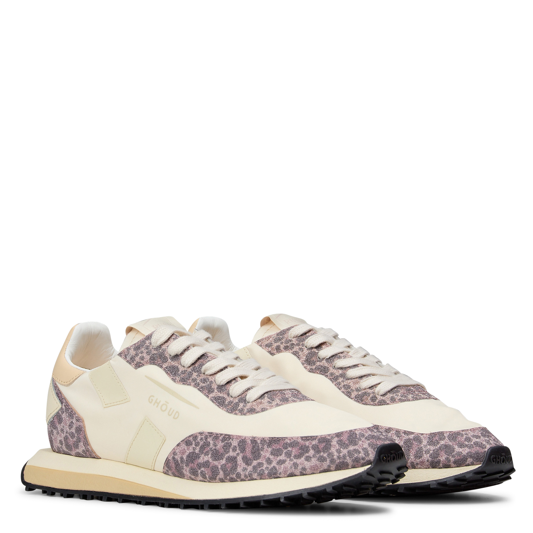 Baskets basses bi-matière imprimé GHOUD VENICE Beige
