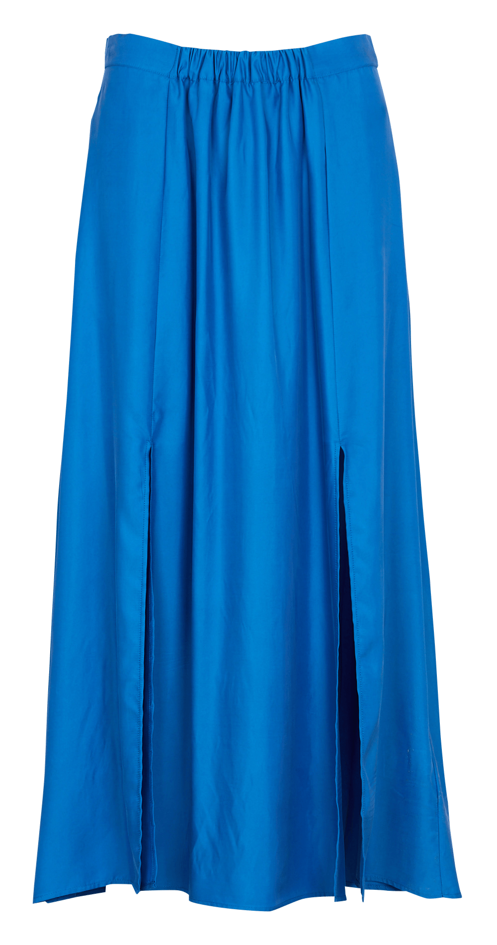 Jupe longue satinée COTELAC ACOTE Bleu