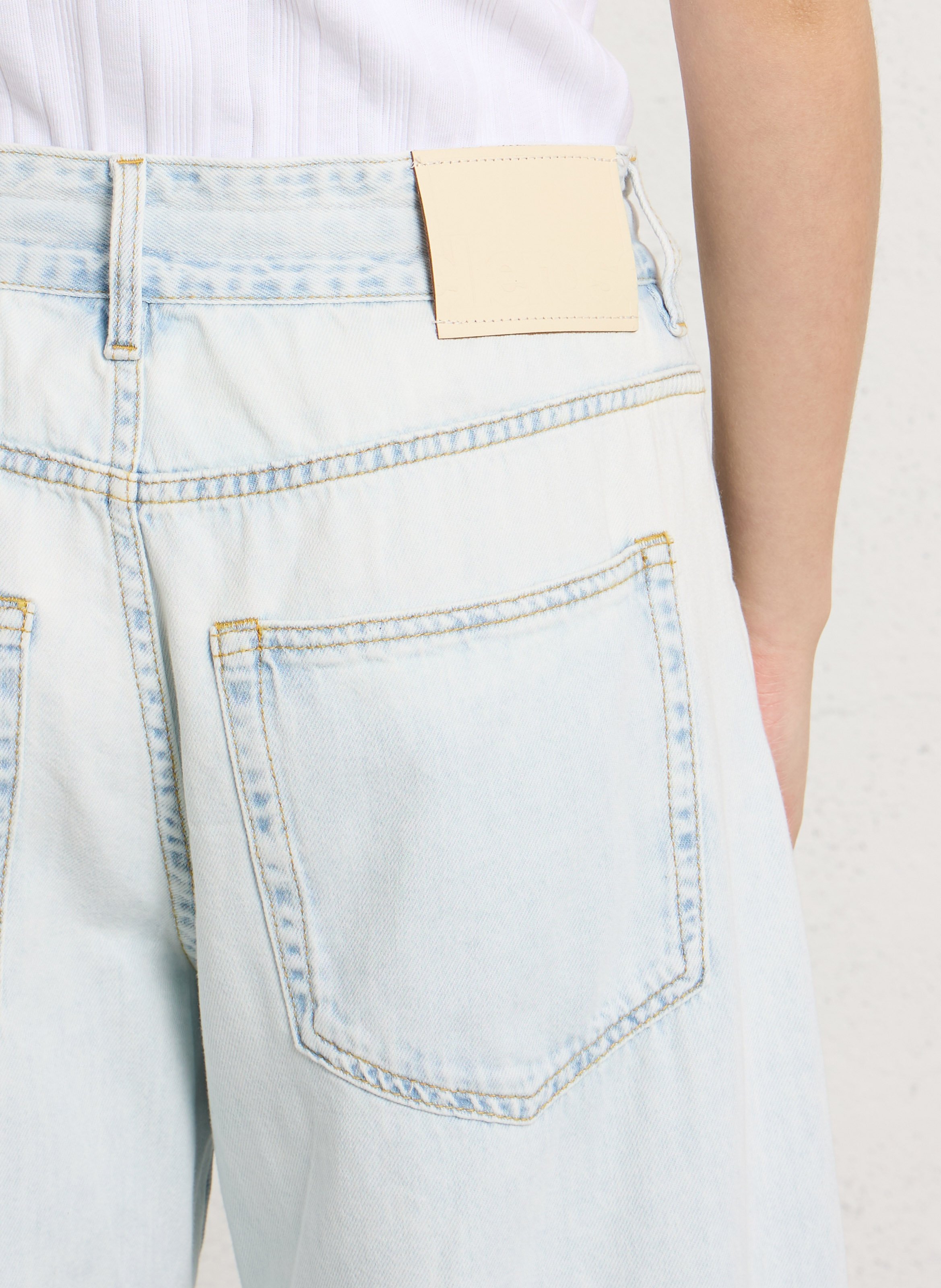 Weit geschnittene Jeans - aus Baumwolle BELLEROSE Bleached Jeans