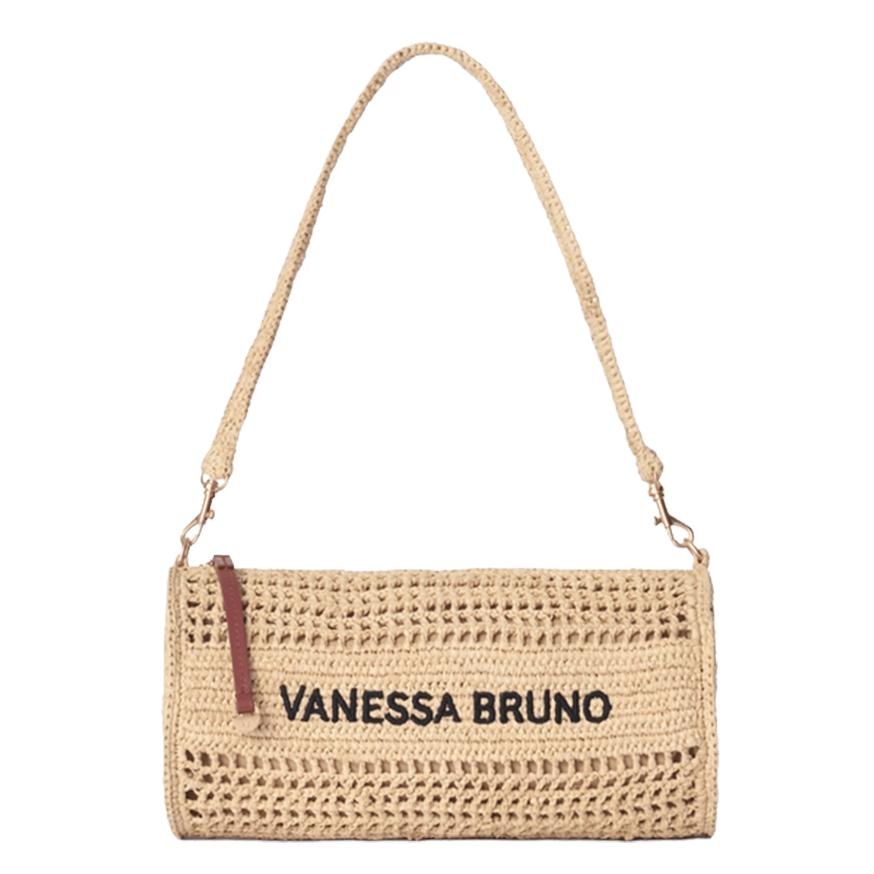 Handtas van raffia VANESSA BRUNO Beige