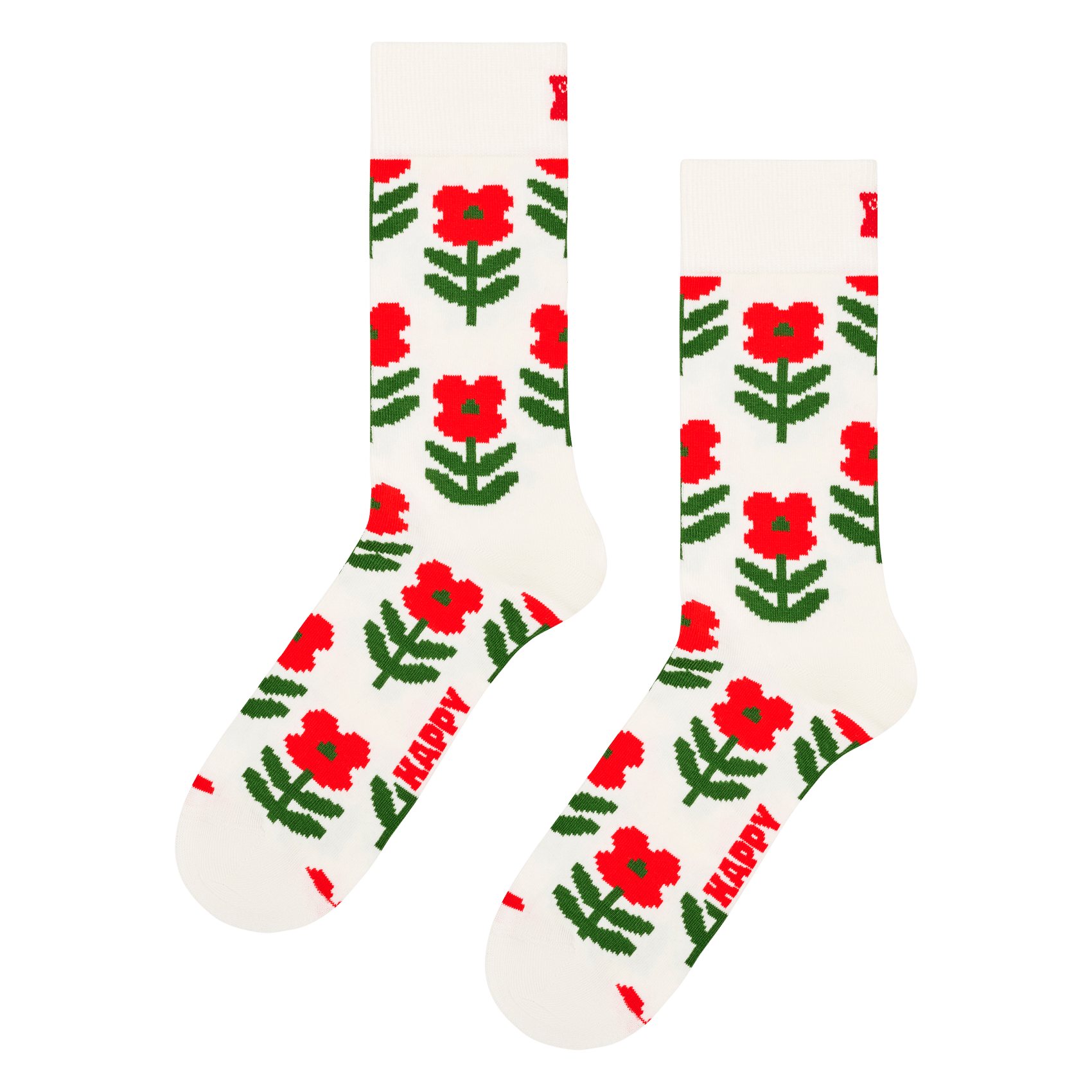 Socken aus Baumwoll-Mix mit Print HAPPY SOCKS Weiss