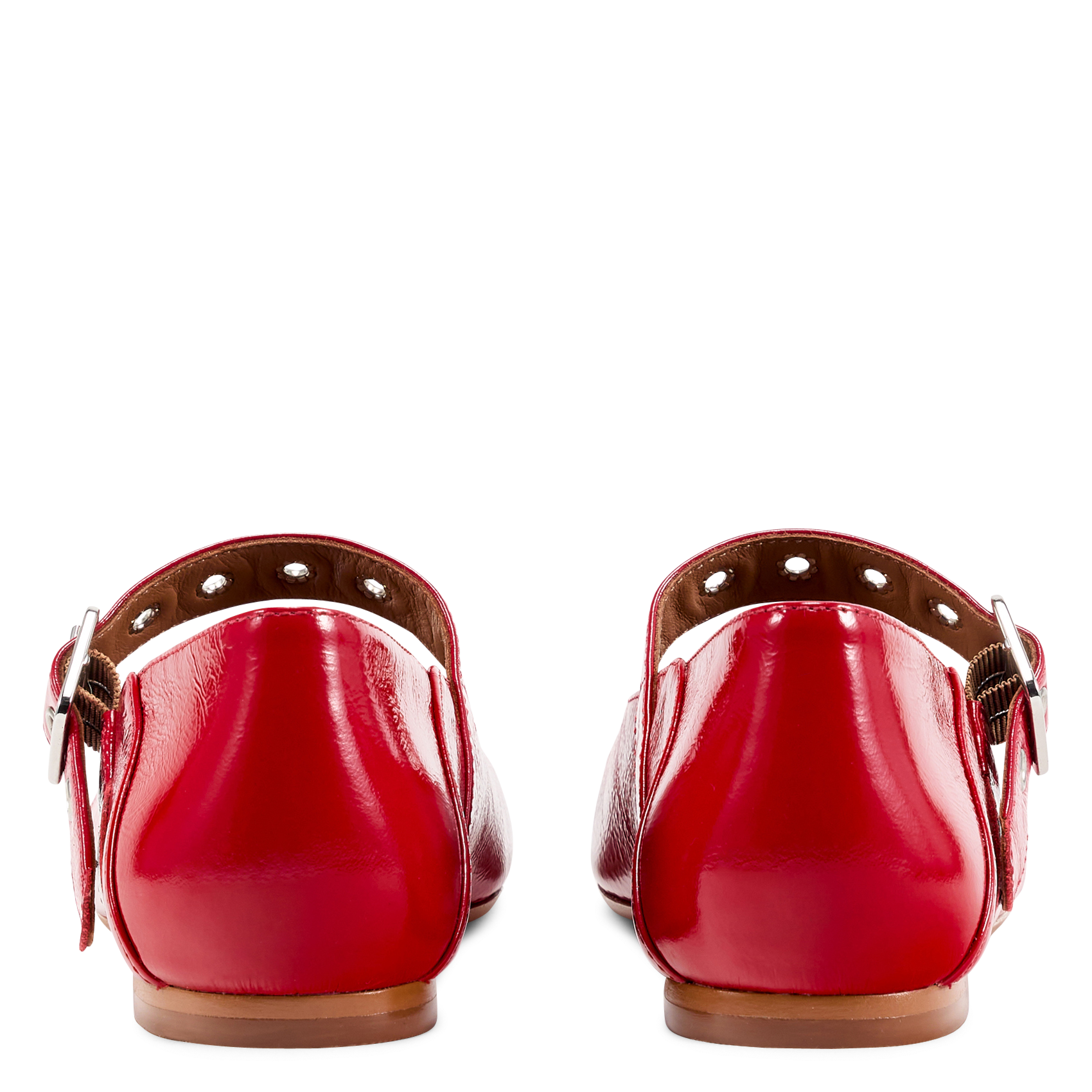 Ballerines en cuir vernis SAISON 1865 Rouge